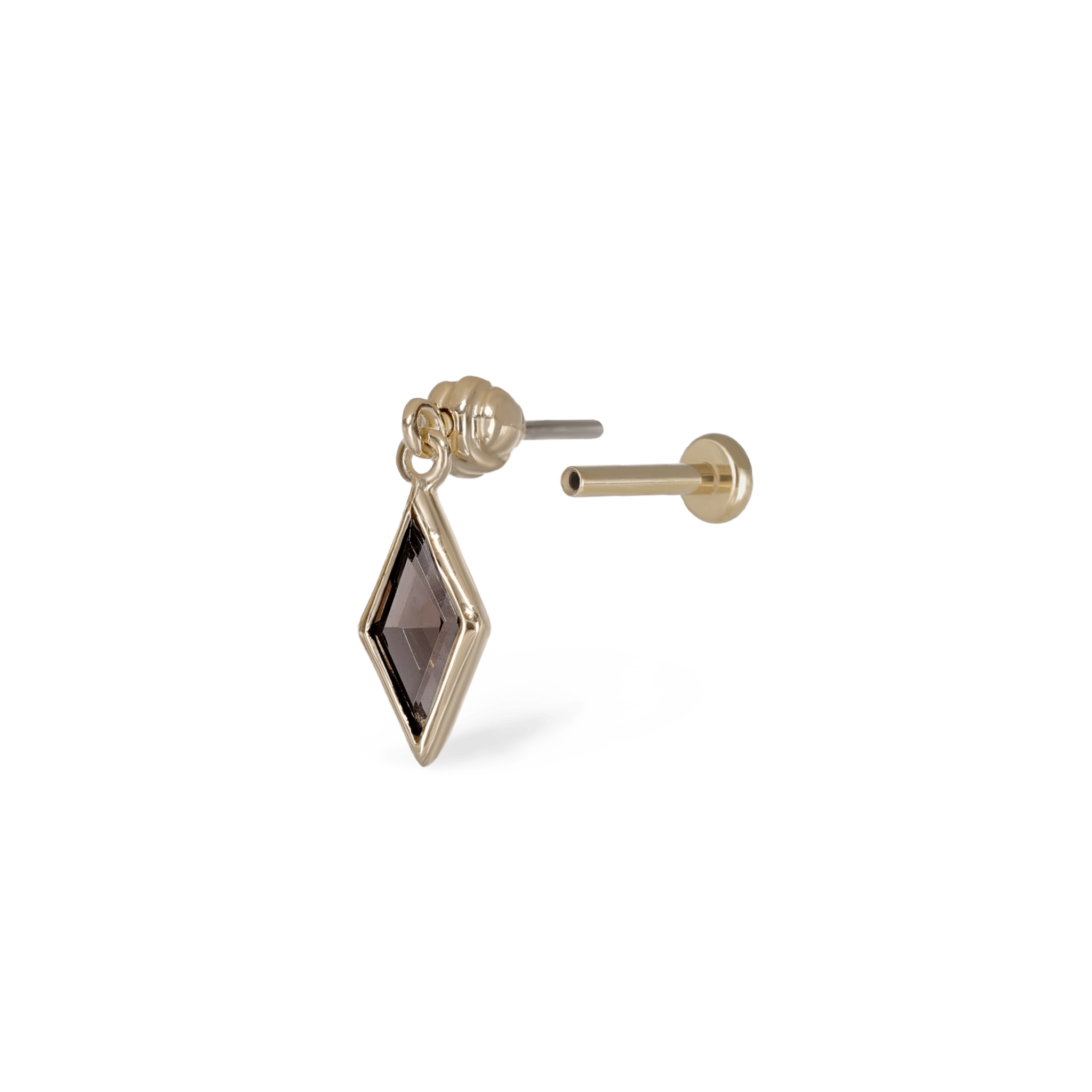 Xena Drop Threadless Flat Back Stud