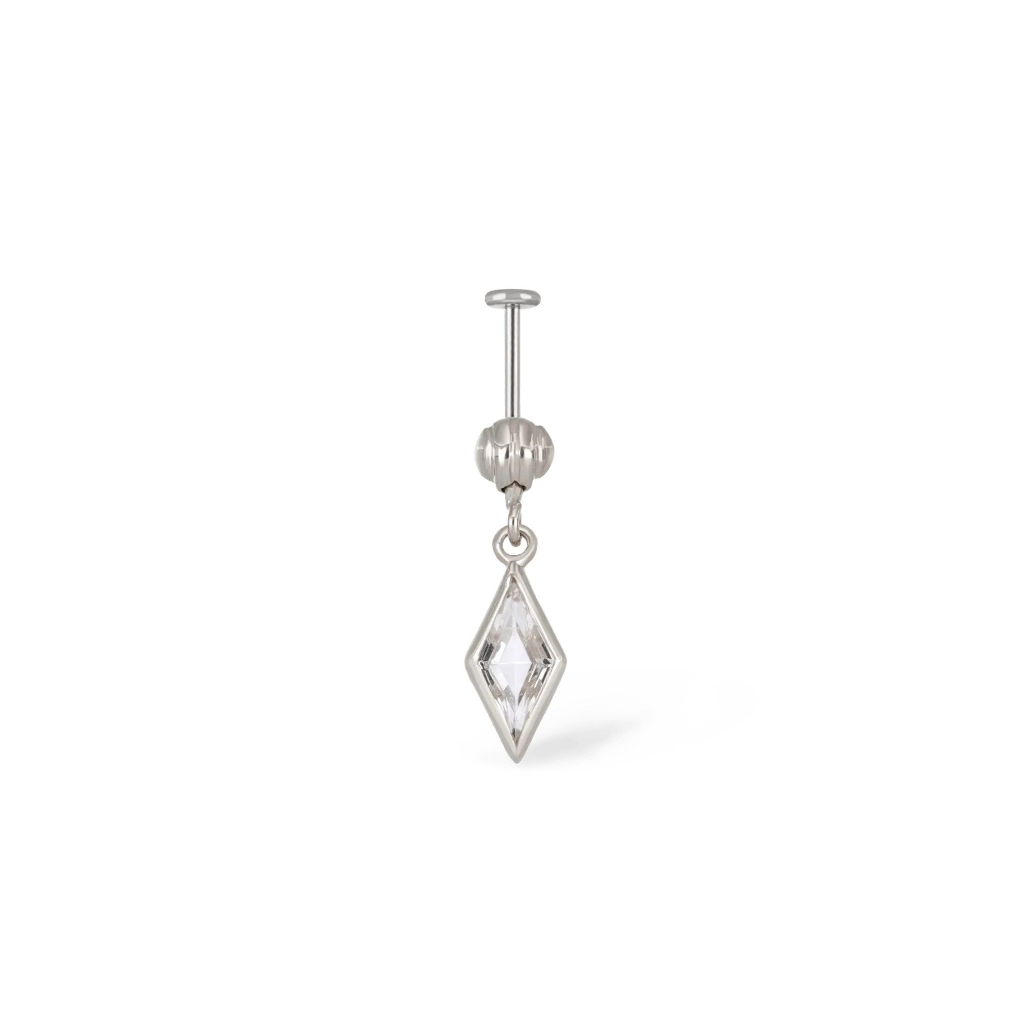 BEATTI Threadless Ends Xena Drop Threadless Flat Back Stud Xena Drop Threadless Flat Back Stud