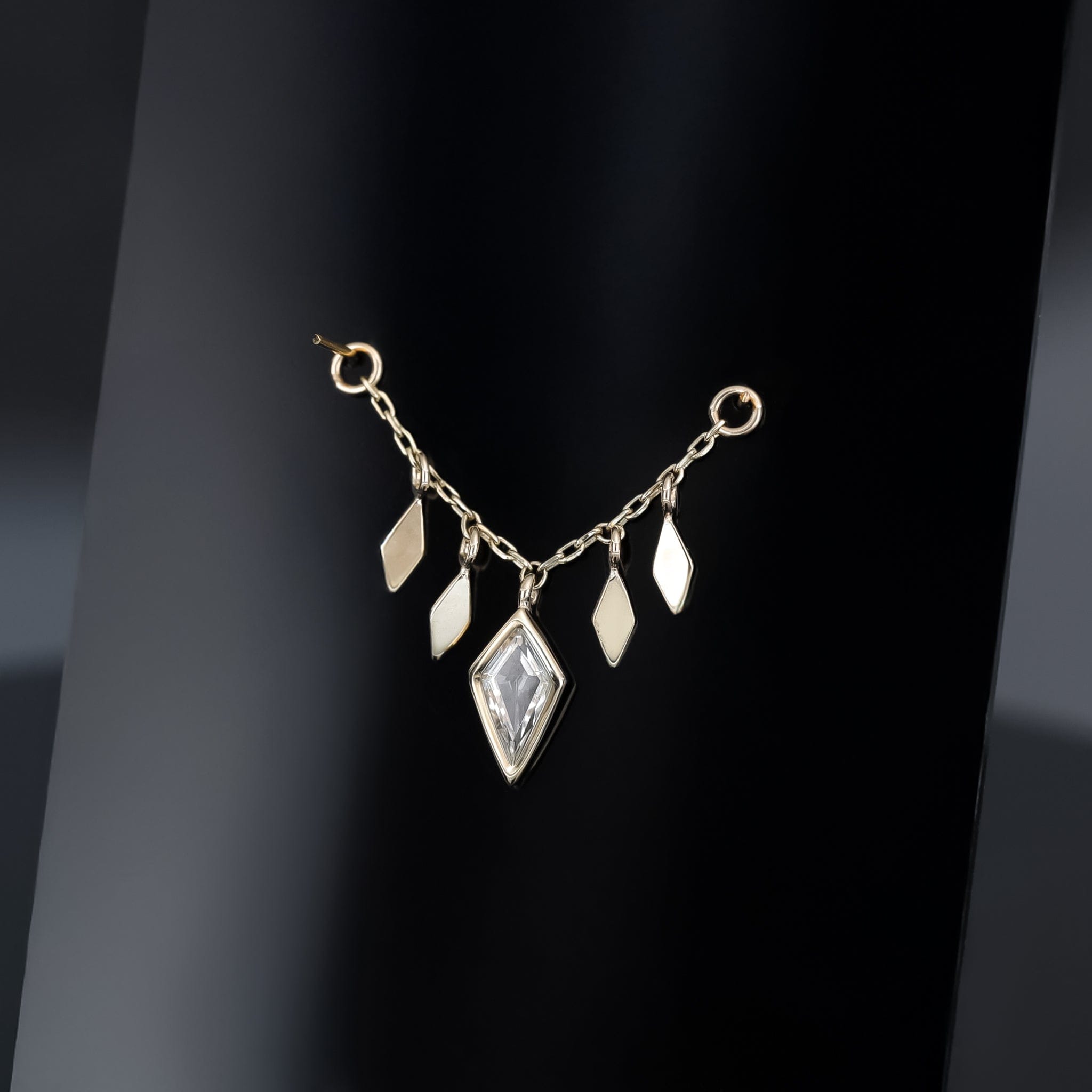 BEATTI Chain Attachments Patra Chain Attachment with White Topaz Patra Chain Attachment with White Topaz