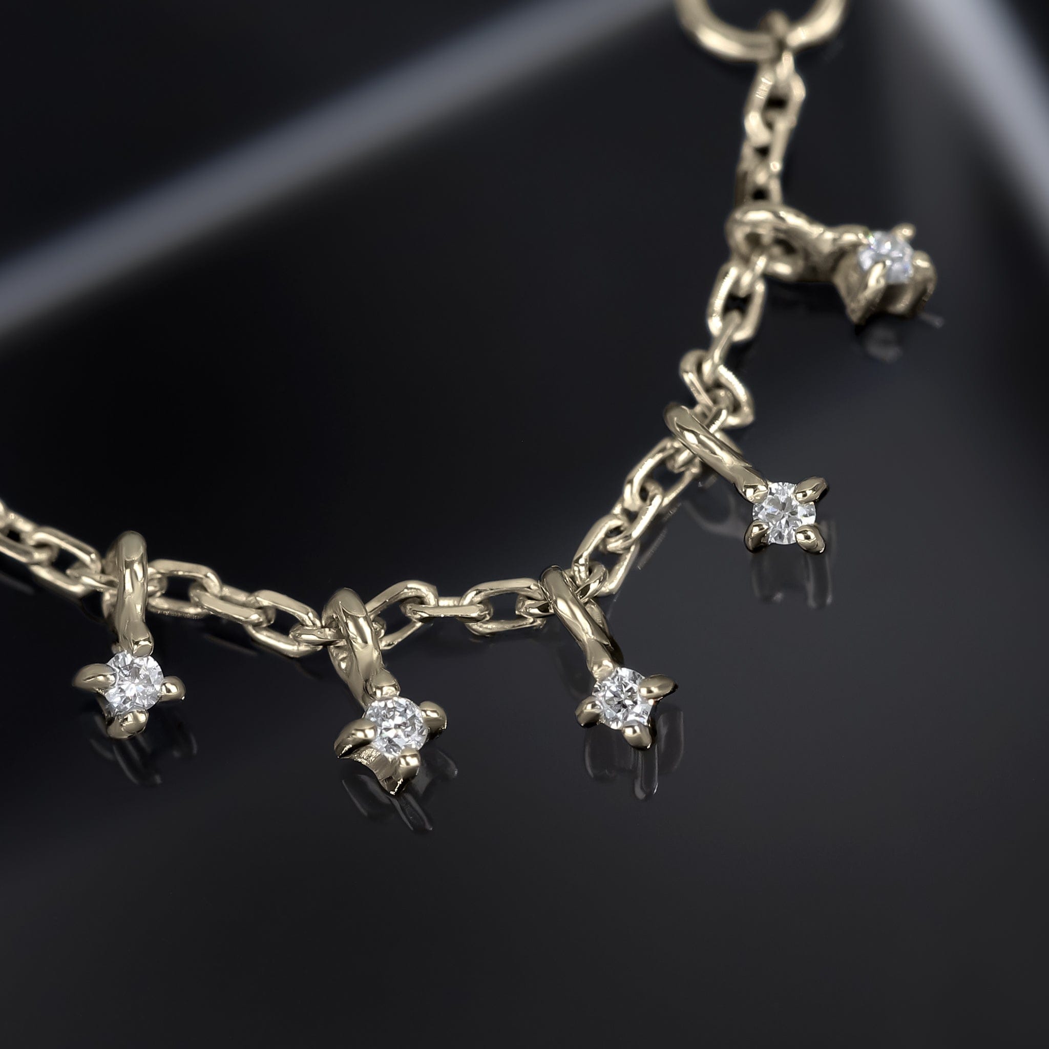 BEATTI Chain Attachments Ember Tiny Diamond Charm Chain Ember Tiny Diamond Charm Chain