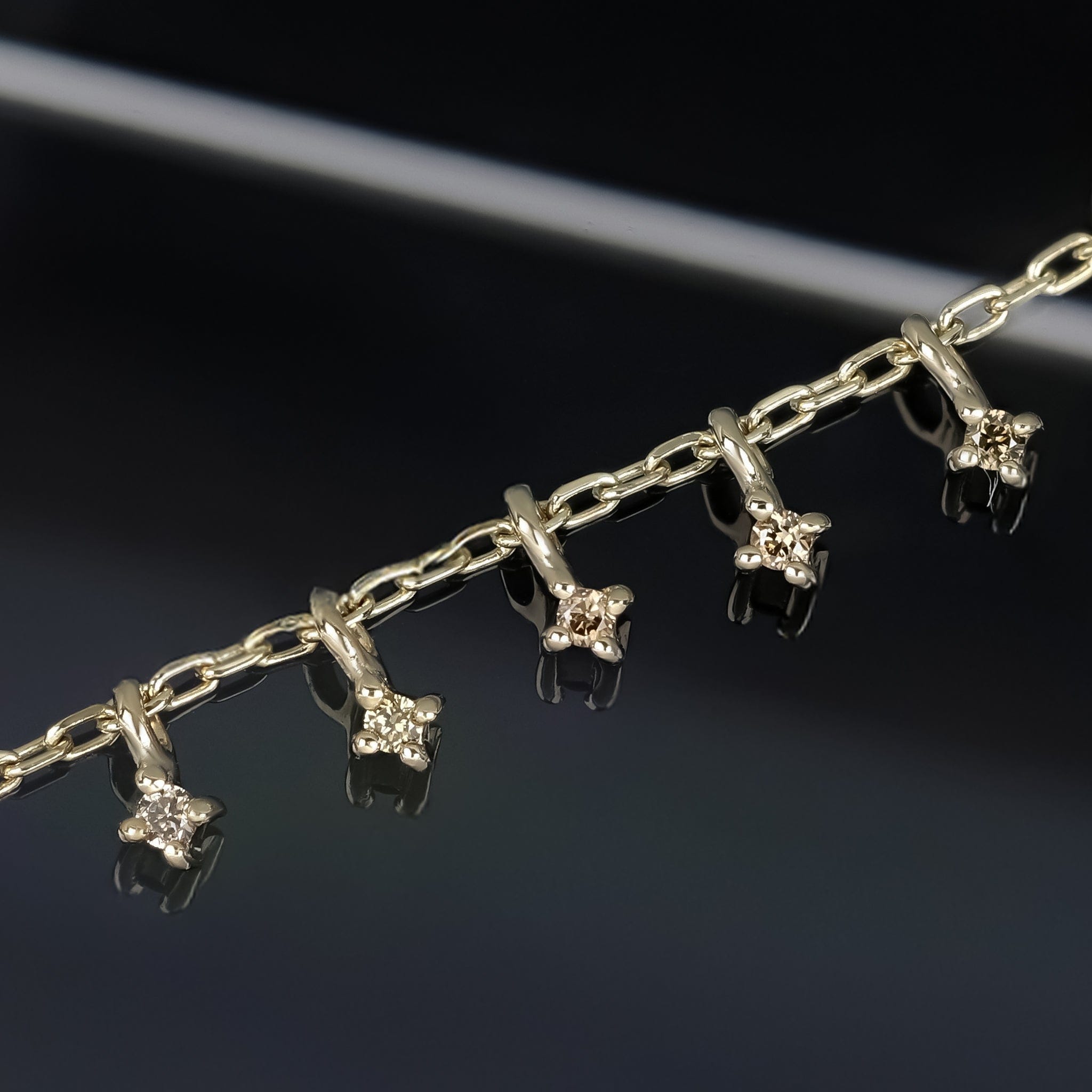 Ember Tiny Diamond Charm Chain