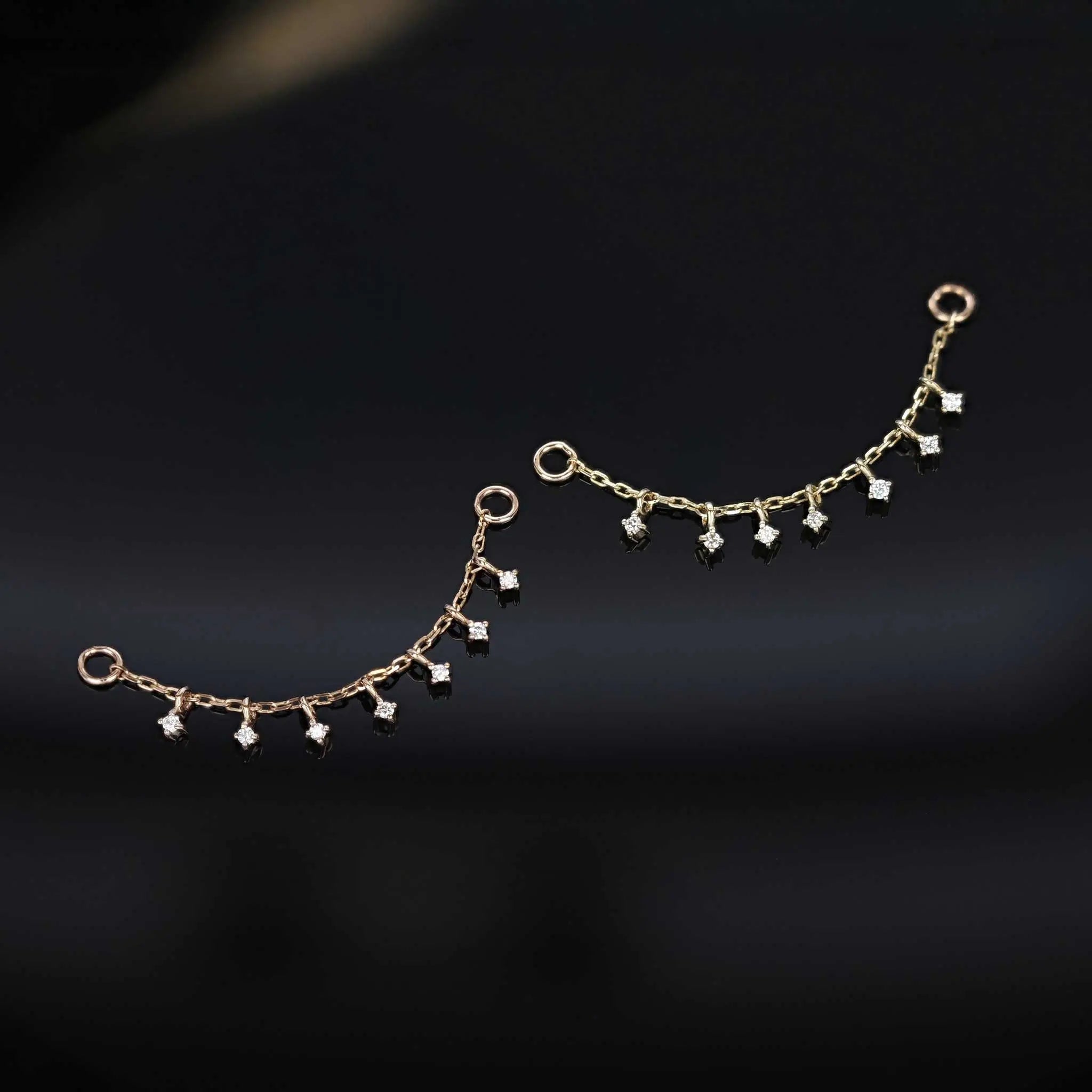 BEATTI Chain Attachments Ember Tiny Diamond Charm Chain 32mm Ember Tiny Diamond Charm Chain 32mm