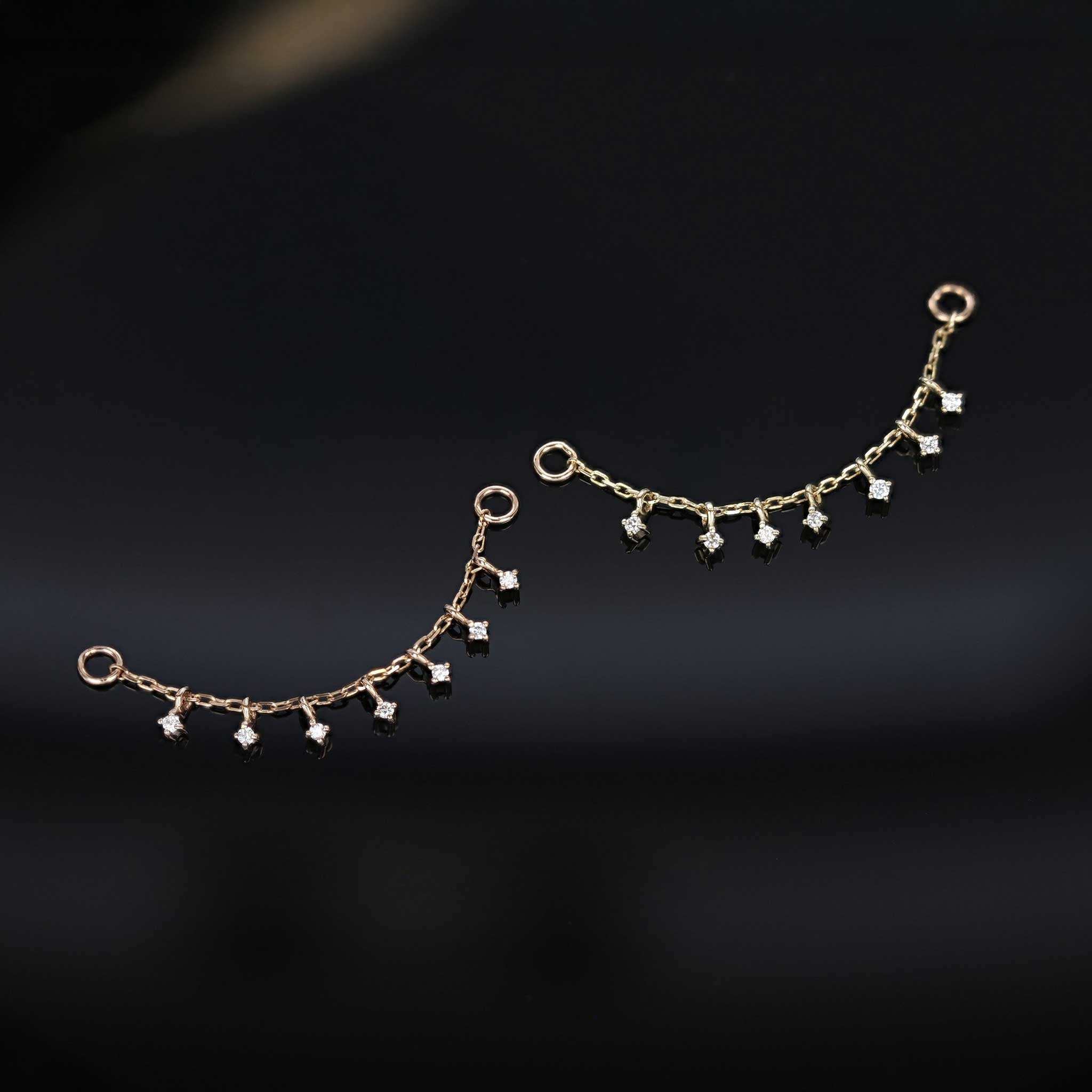 BEATTI Chain Attachments Ember Tiny Diamond Charm Chain 32mm Ember Tiny Diamond Charm Chain 32mm