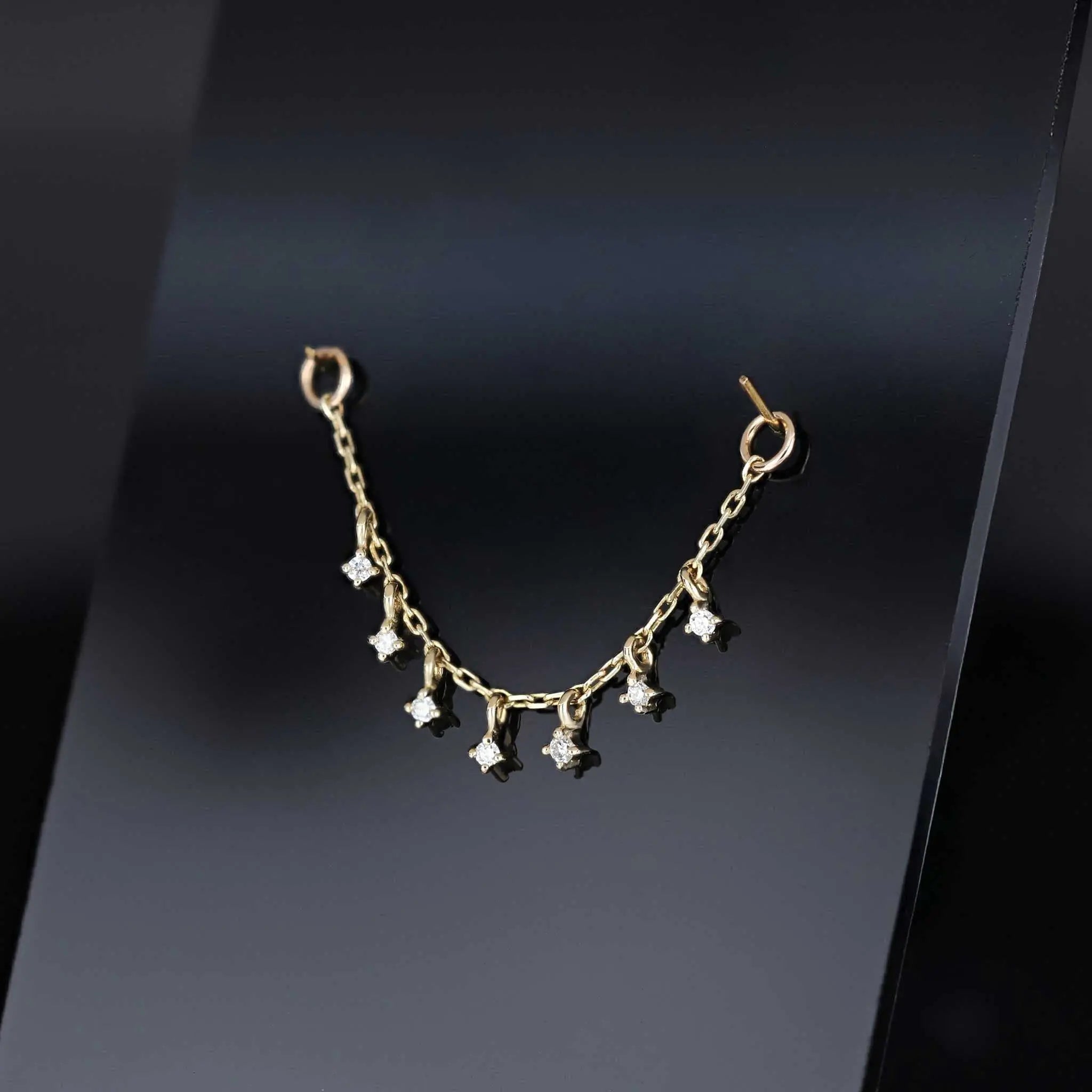 BEATTI Chain Attachments Ember Tiny Diamond Charm Chain 32mm Ember Tiny Diamond Charm Chain 32mm