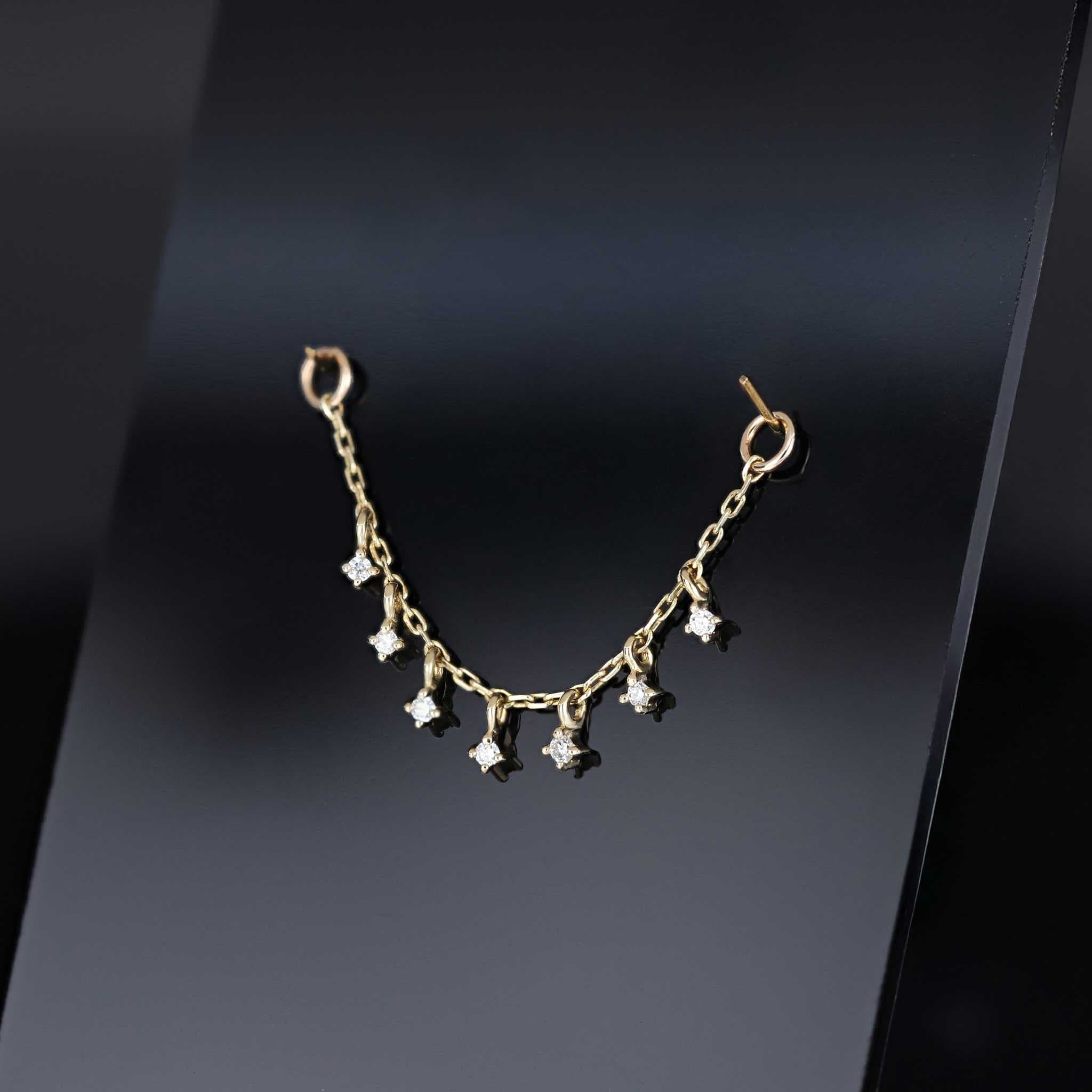 BEATTI Chain Attachments Ember Tiny Diamond Charm Chain 32mm Ember Tiny Diamond Charm Chain 32mm