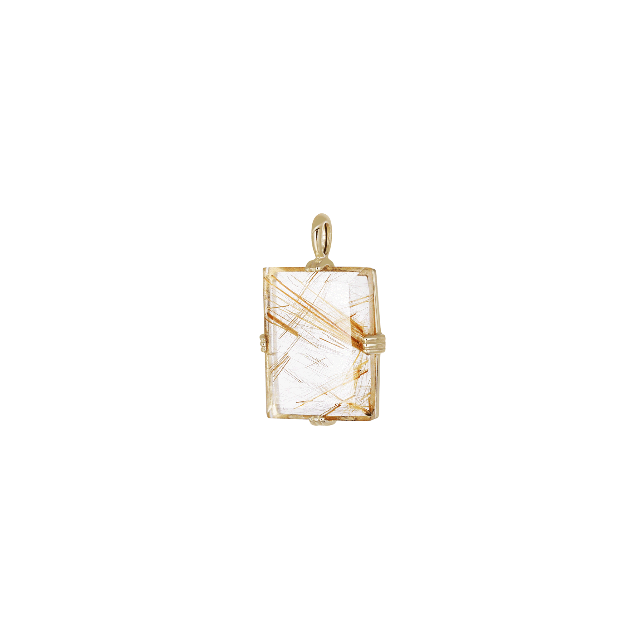 BEATTI Pendants BTP062 • Square Gemstone Necklace Pendant BTP062 • Square Gemstone Necklace Pendant