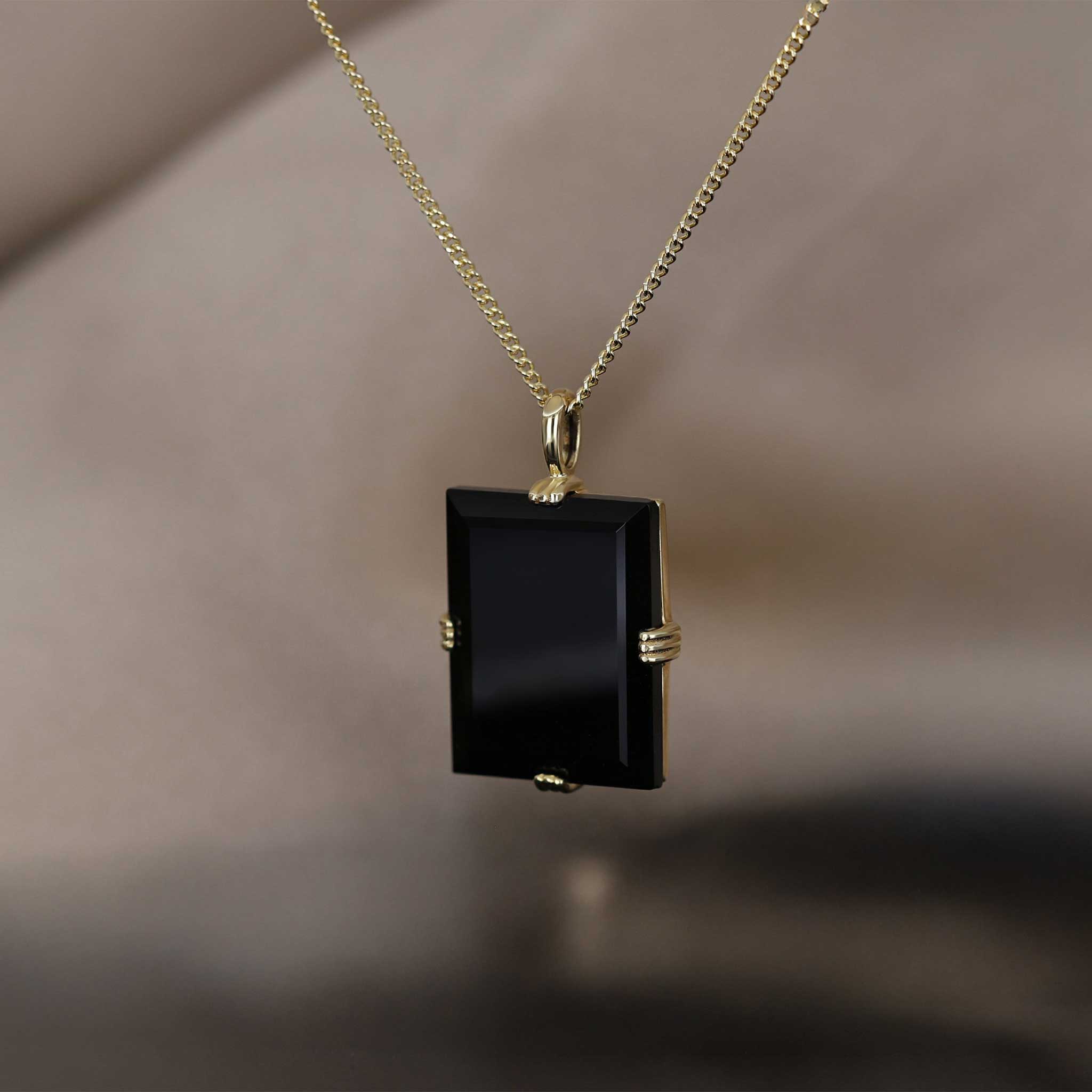 BEATTI Pendants BTP062 • Square Gemstone Necklace Pendant BTP062 • Square Gemstone Necklace Pendant