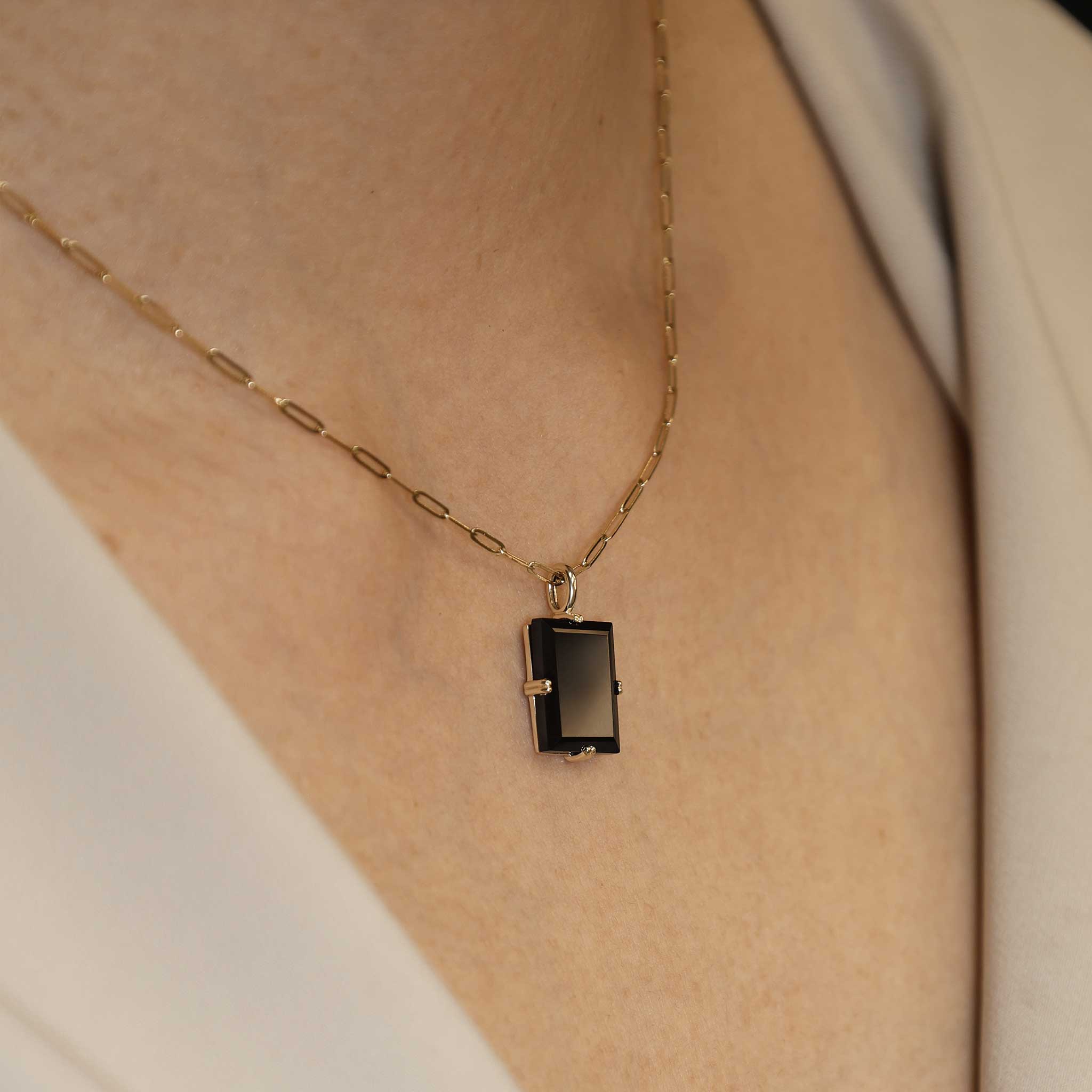 BEATTI Pendants BTP063 • Square Gemstone Necklace Pendant BTP063 • Square Gemstone Necklace Pendant