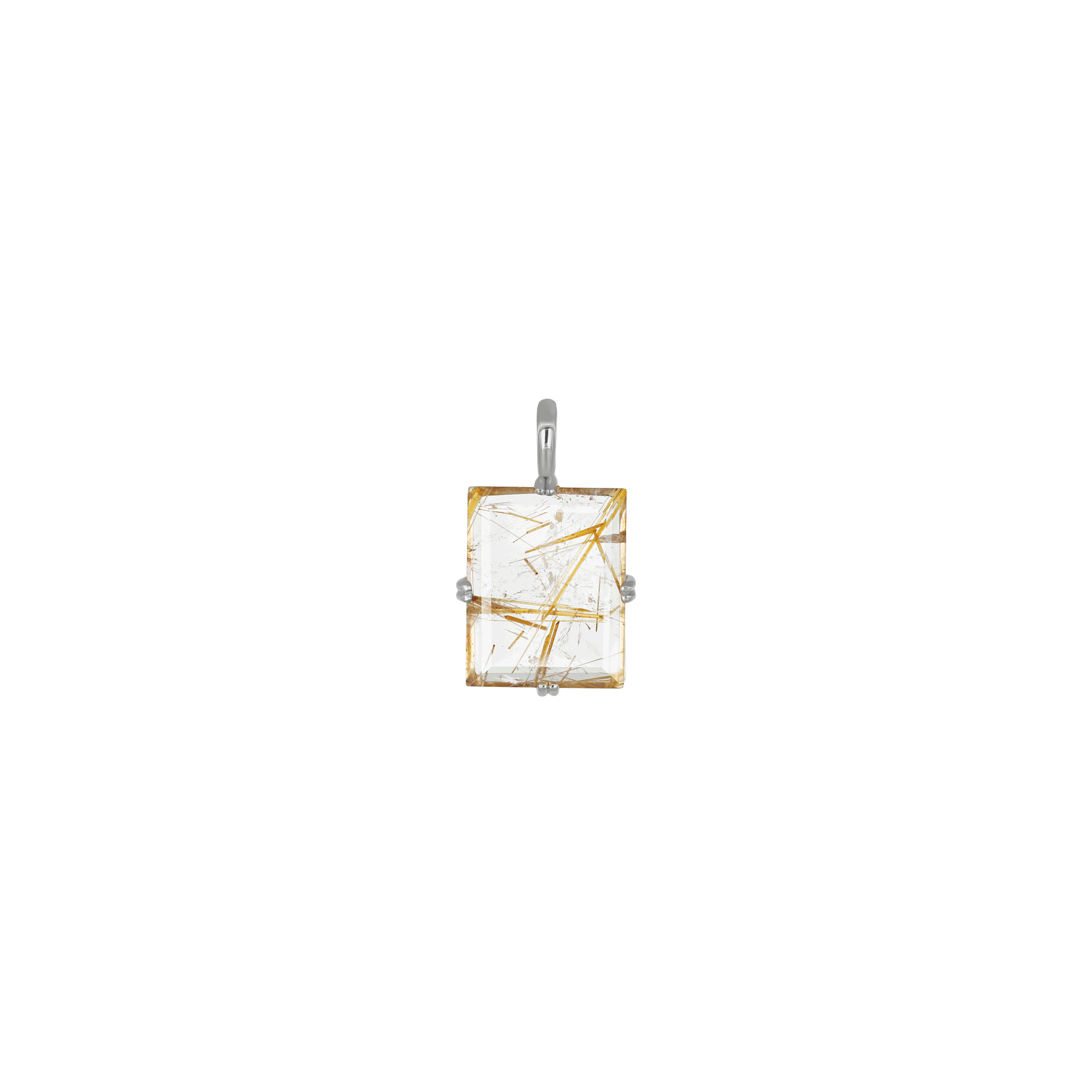 Rectangular Cut Gem Pendant