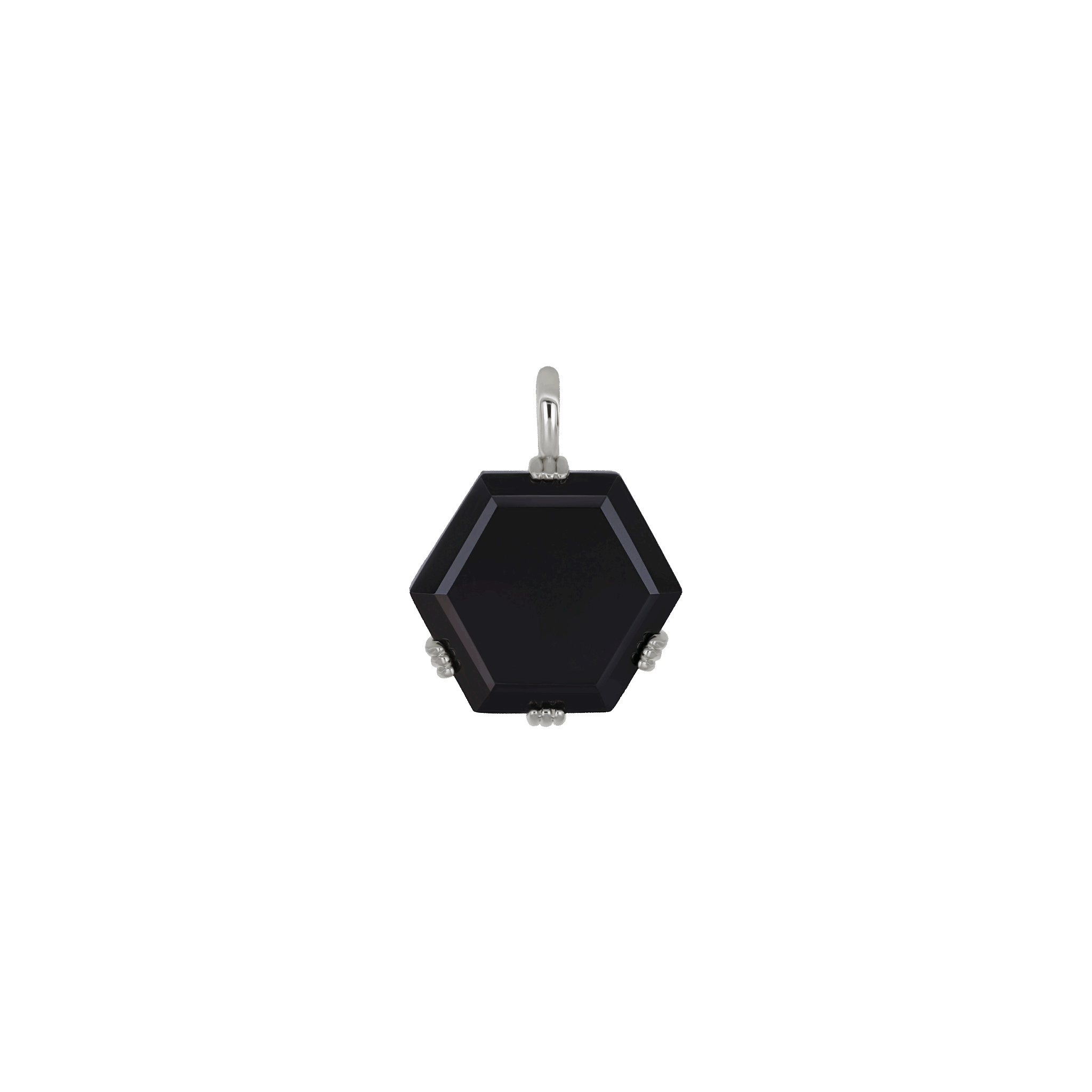 Onyx Hex Facet Pendant