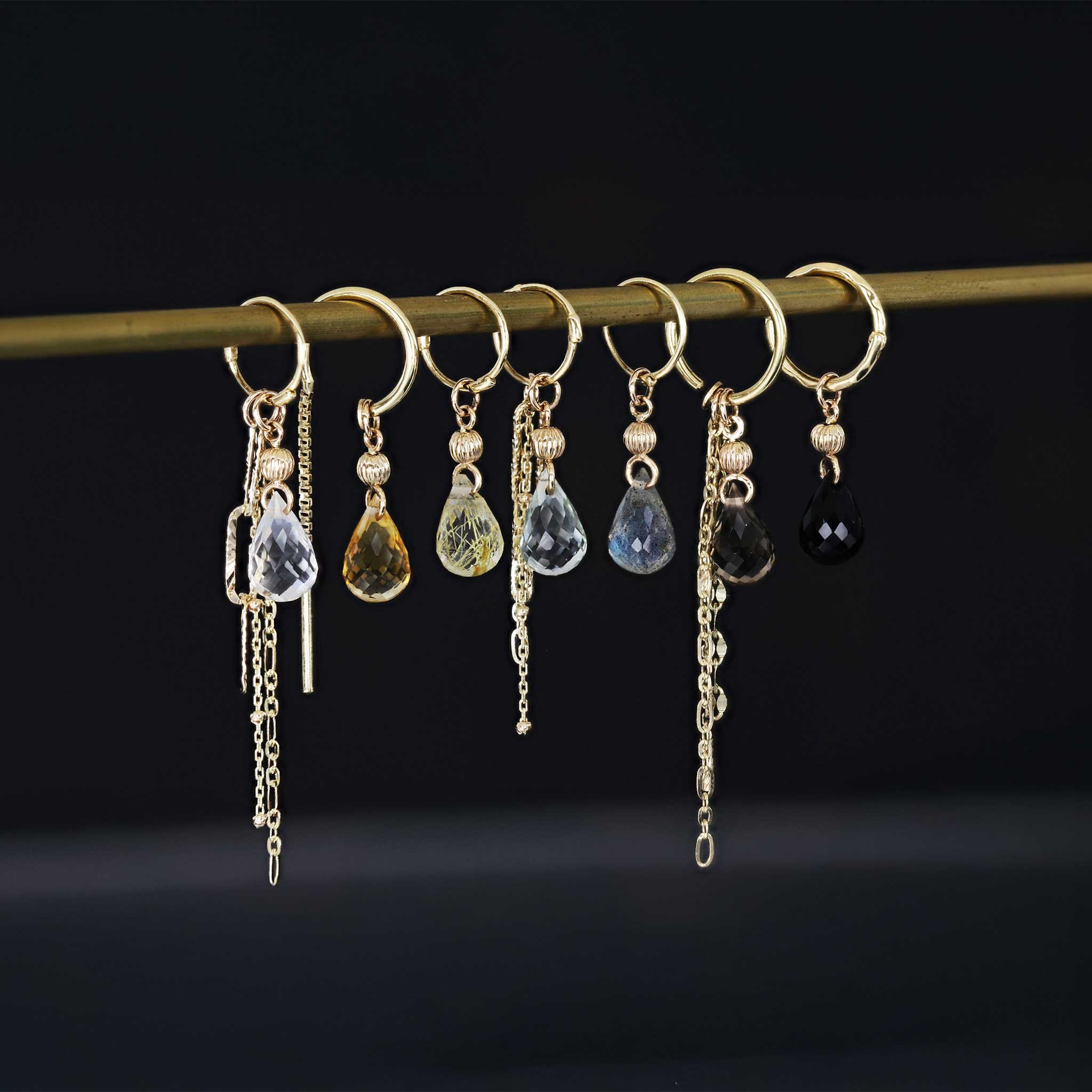 BEATTI Charms BTPG089 • Gemstone Textured Ball Charm BTPG089 • Gemstone Textured Ball Charm