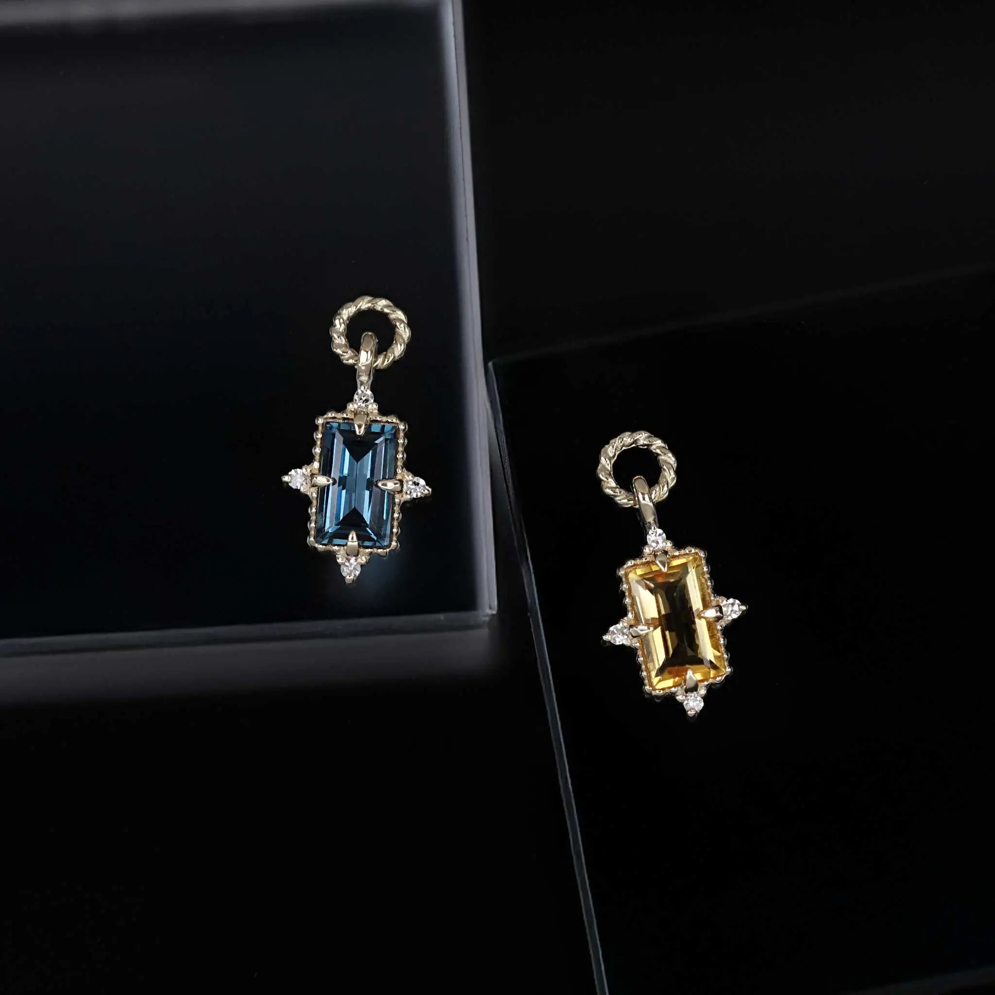 BEATTI Charms Bette • Gemstone Hoop Charm Bette • Gemstone Hoop Charm