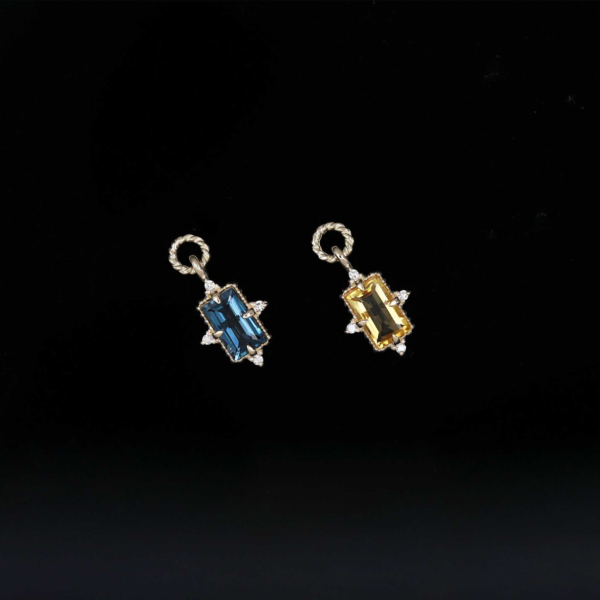 BEATTI Charms Bette • Gemstone Hoop Charm Bette • Gemstone Hoop Charm