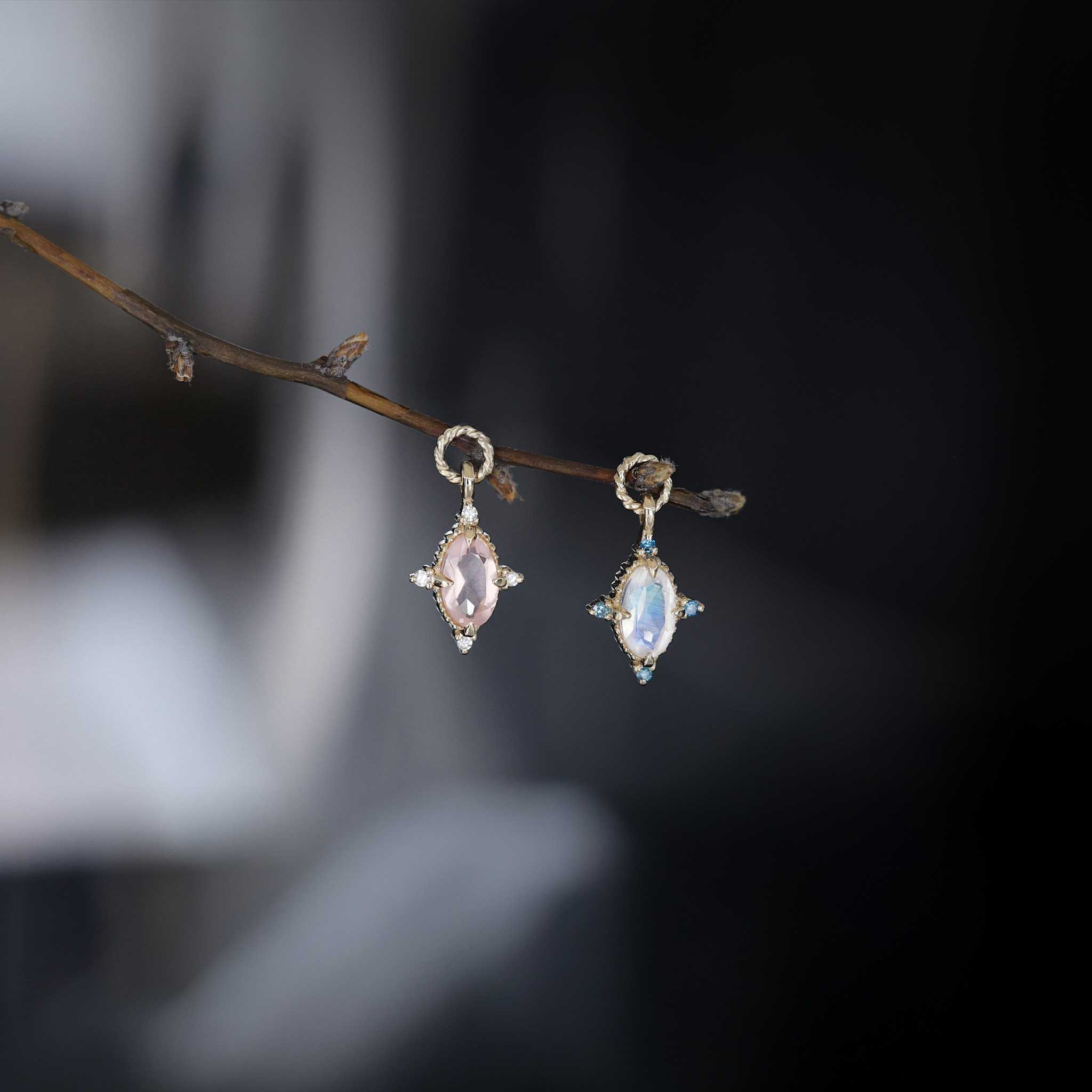 BEATTI Charms Charlotte • Gemstone Hoop Charm Charlotte • Gemstone Hoop Charm