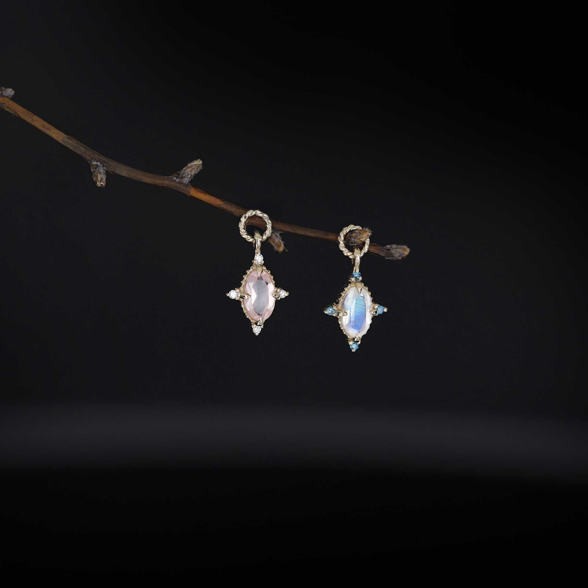 BEATTI Charms Charlotte • Gemstone Hoop Charm Charlotte • Gemstone Hoop Charm