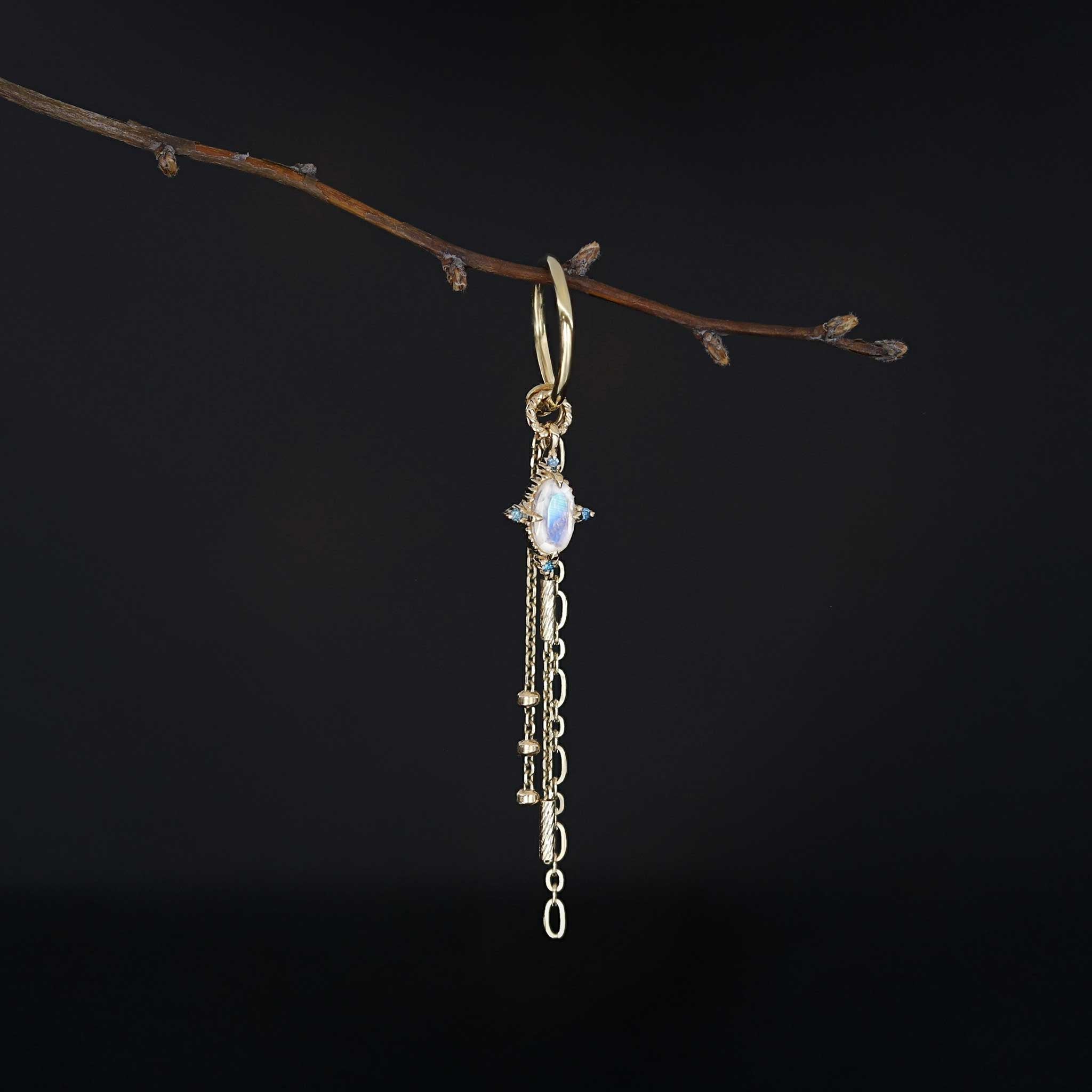 BEATTI Charms Charlotte • Gemstone Hoop Charm Charlotte • Gemstone Hoop Charm