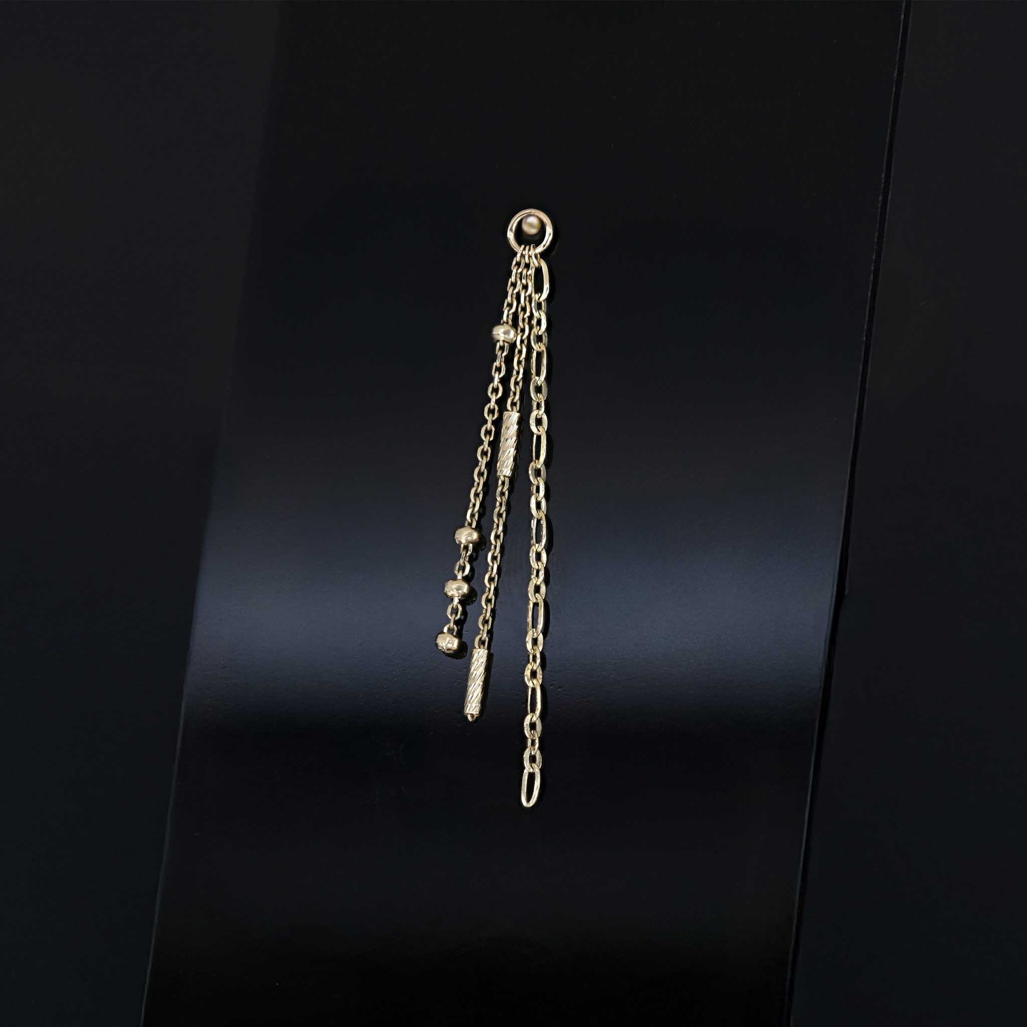 BEATTI Charms Gold Coda • Triple Mixed Chain Charm BTPG110 Coda • Triple Mixed Chain Charm