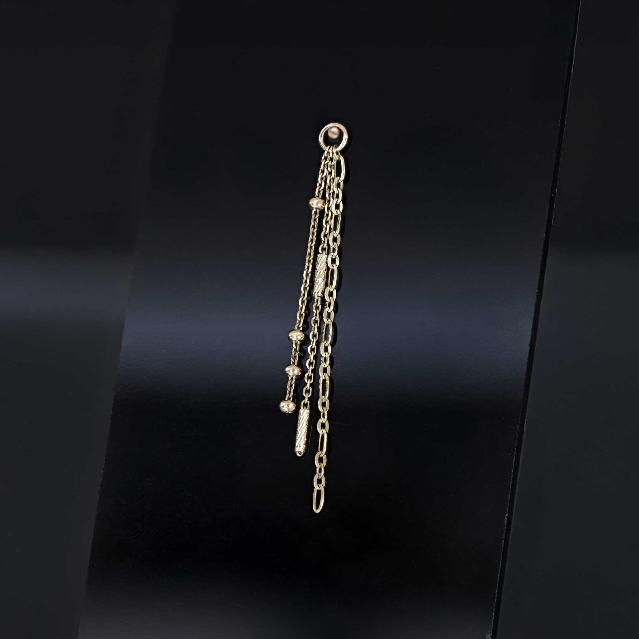 BEATTI Charms Gold Coda • Triple Mixed Chain Charm BTPG110 Coda • Triple Mixed Chain Charm