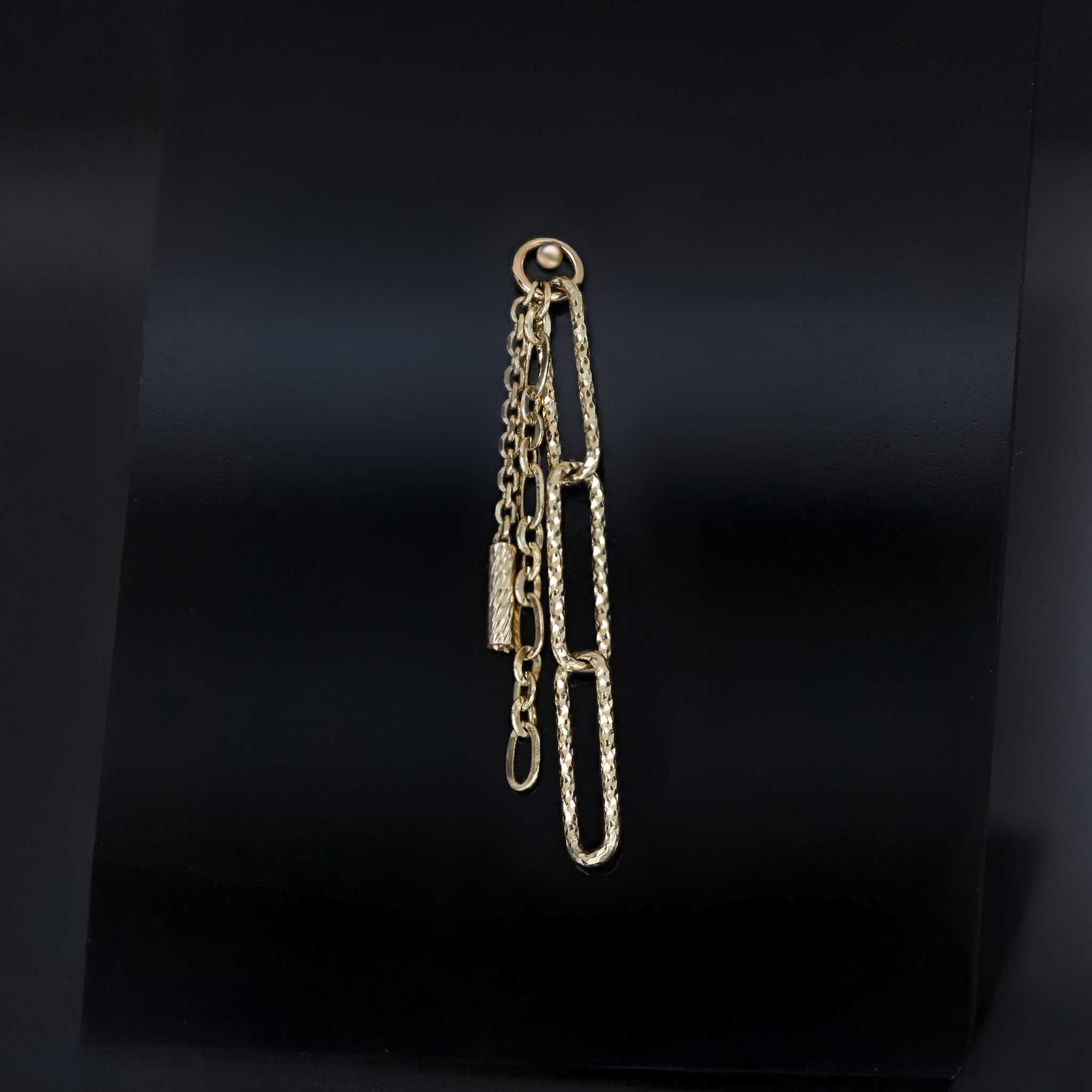 BEATTI Charms Gold Luce • Triple Mixed Chain Charm BTPG111 Luce • Triple Mixed Chain Charm