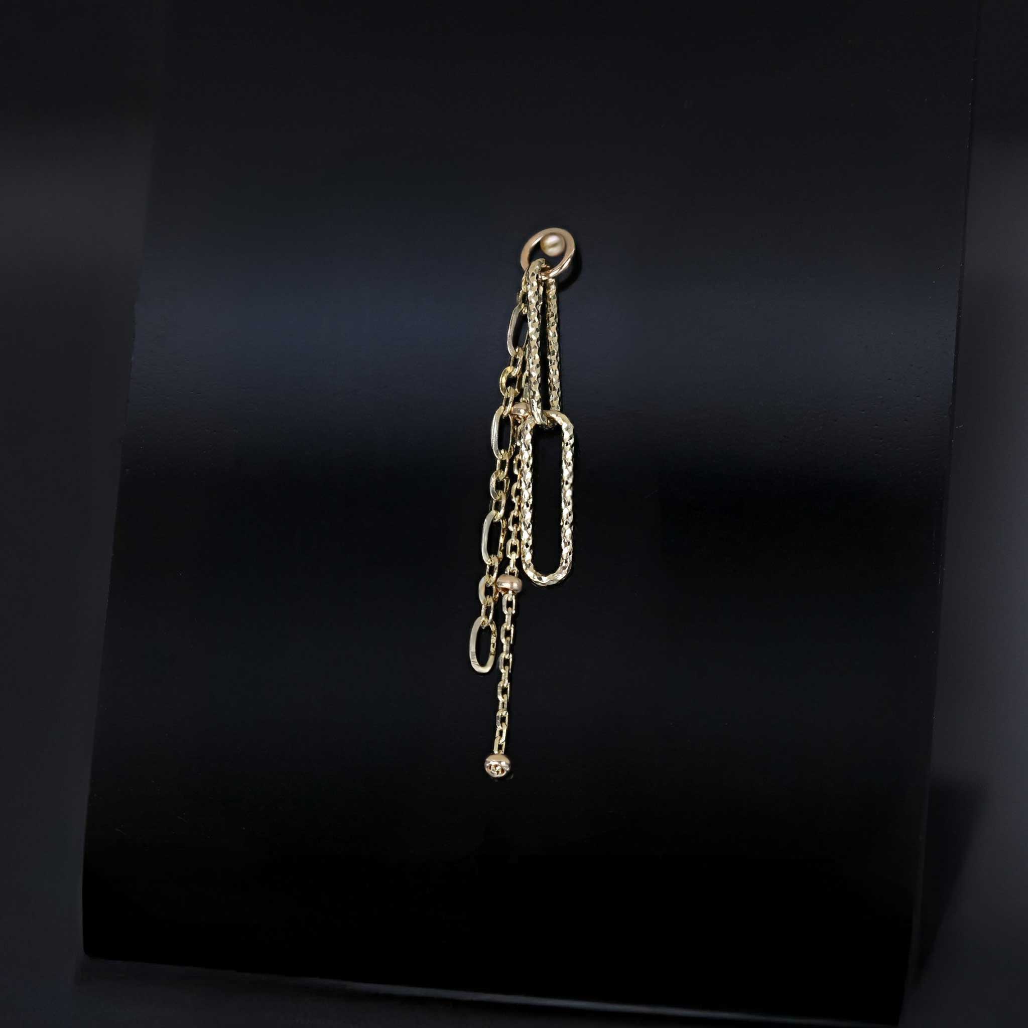 BEATTI Charms Gold Vivo • Triple Mixed Chain Charm BTPG112 Vivo • Triple Mixed Chain Charm