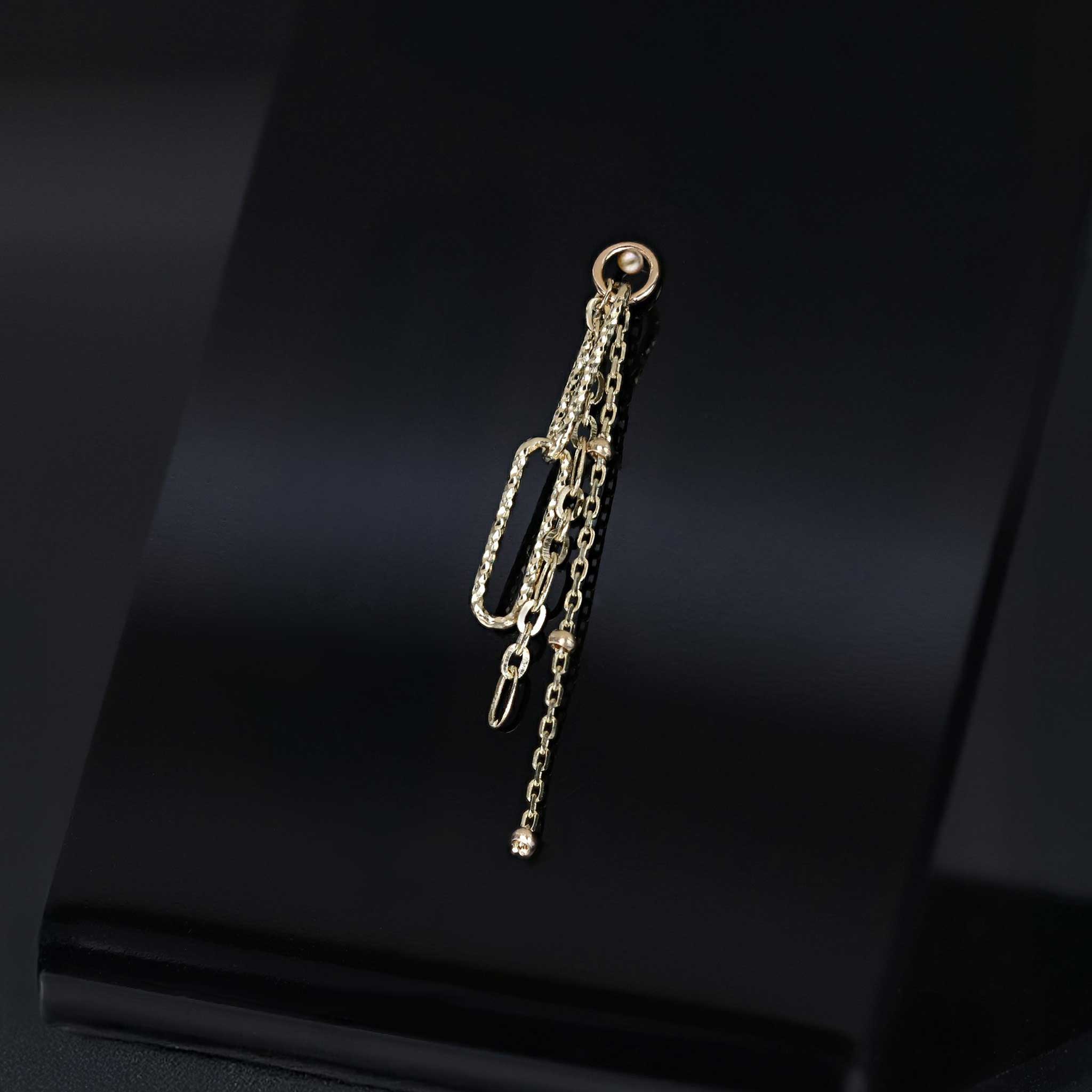 BEATTI Charms Gold Vivo • Triple Mixed Chain Charm BTPG112 Vivo • Triple Mixed Chain Charm