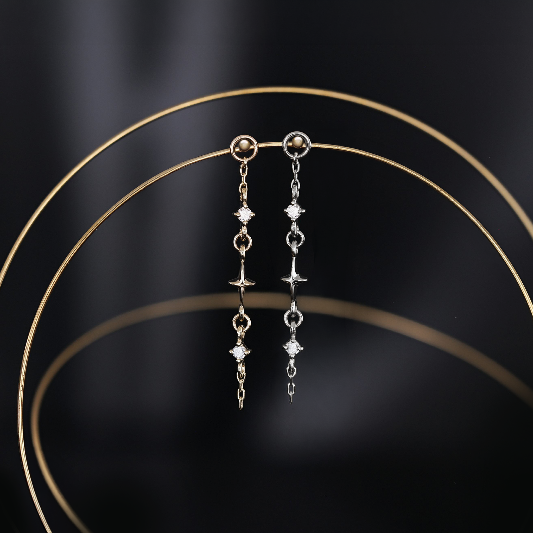 Nicole • Celestial Double Diamond Drop Charm