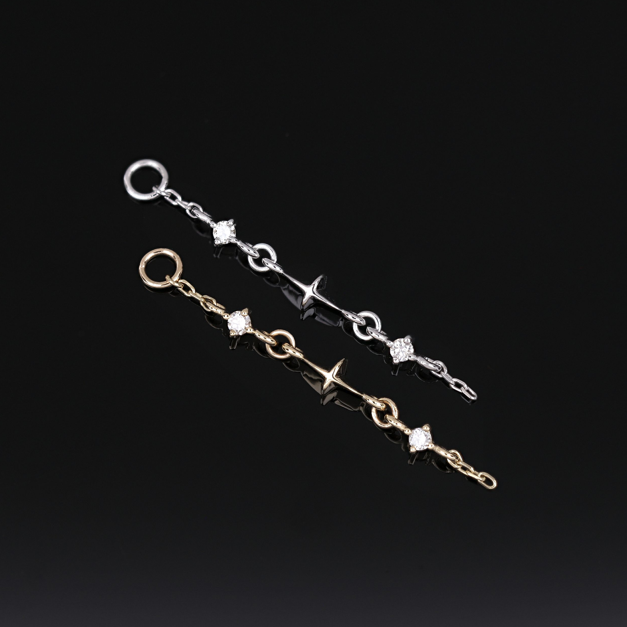 Nicole • Celestial Double Diamond Drop Charm
