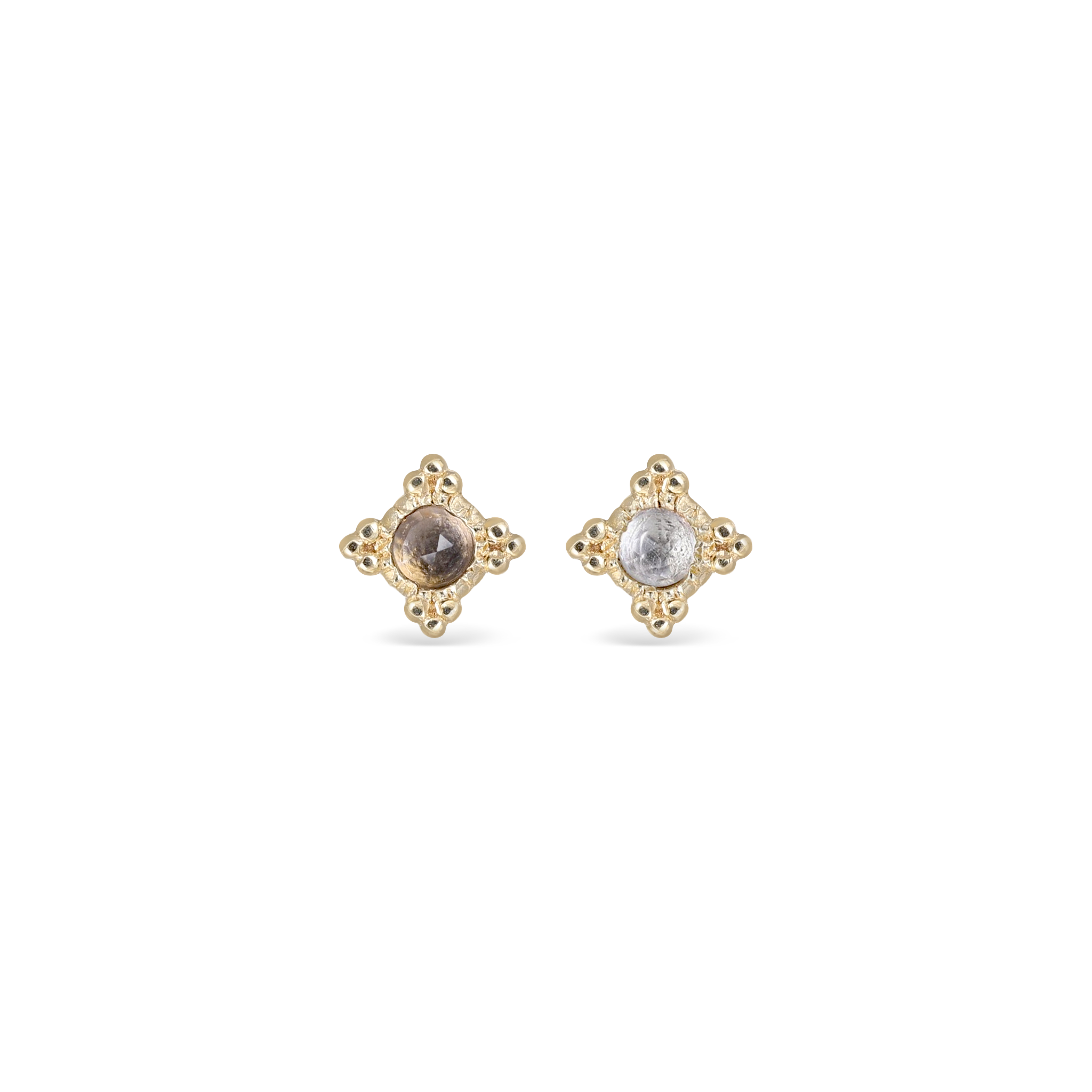 Bella Natural Gemstone Threadless Ends