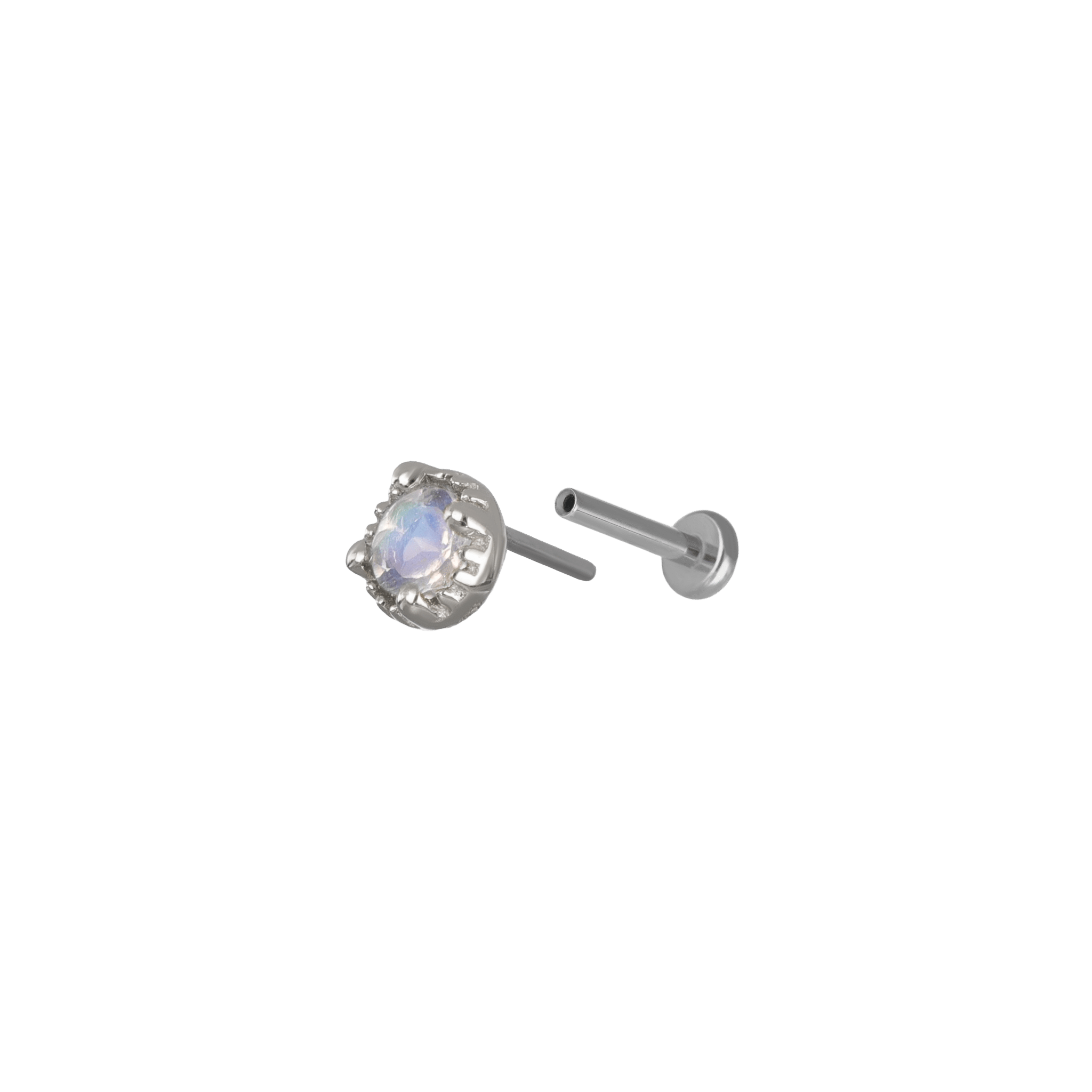 BEATTI Threadless Ends Stella • Threadless Ends 925 Silver/Titanium Stella • Threadless Ends 925 Silver/Titanium