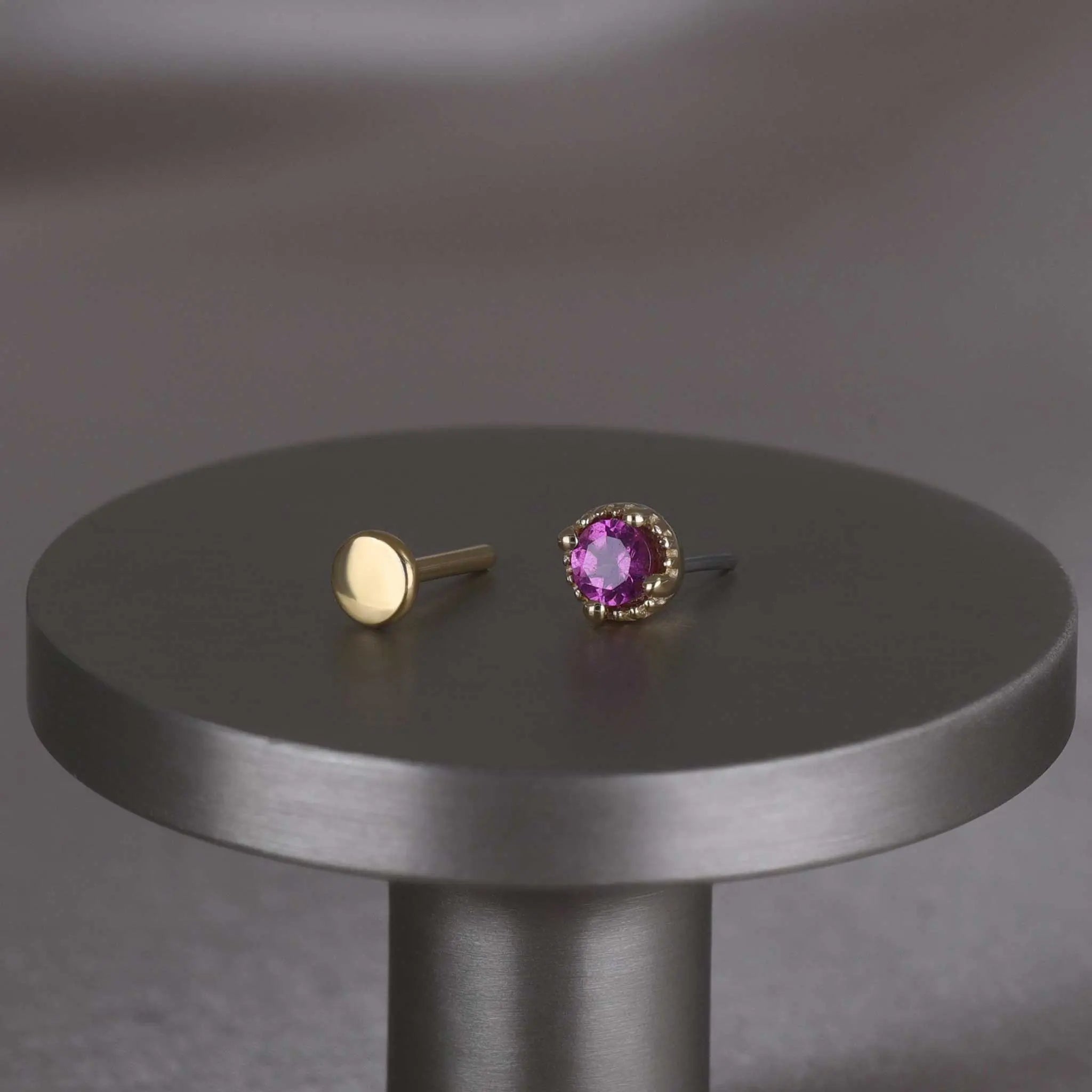 BEATTI Threadless Ends Stella • Threadless Ends 925 Silver/Titanium Stella • Threadless Ends 925 Silver/Titanium