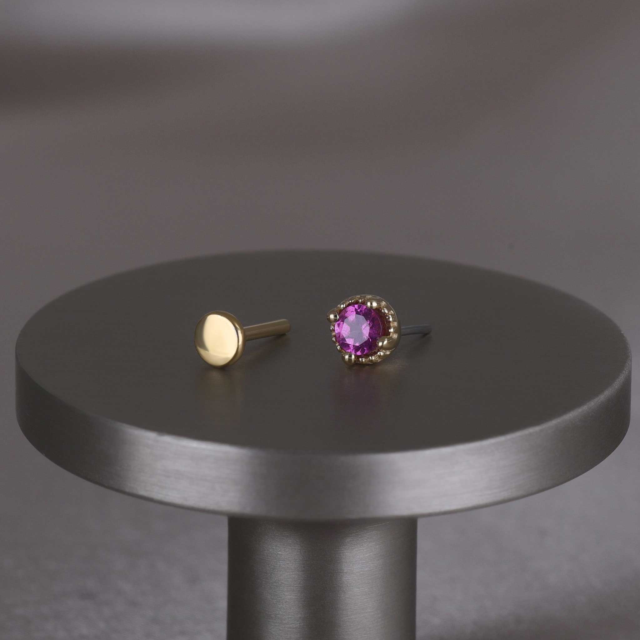 BEATTI Threadless Ends Stella • Threadless Ends 925 Silver/Titanium Stella • Threadless Ends 925 Silver/Titanium