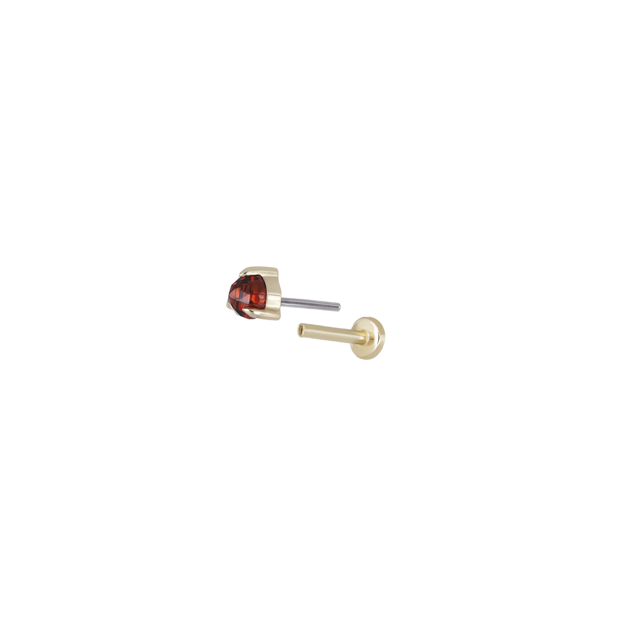 BEATTI Threadless Ends BTPRG070 • 14K Gold Gemstone Threadless End BTPRG070 • 14K Gold Gemstone Threadless End