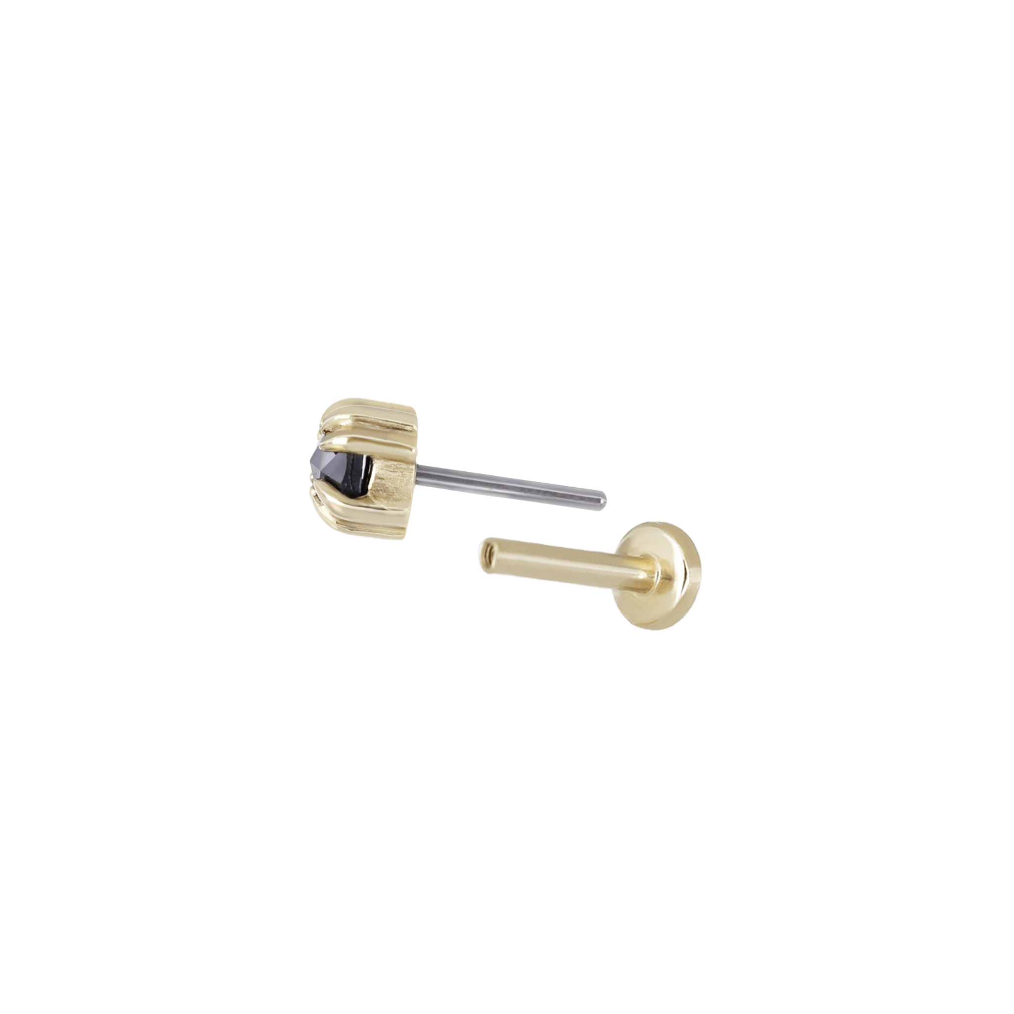 BEATTI Threadless Ends BTPRG074 • 14K Gold Gemstone Threadless End BTPRG074 • 14K Gold Gemstone Threadless End