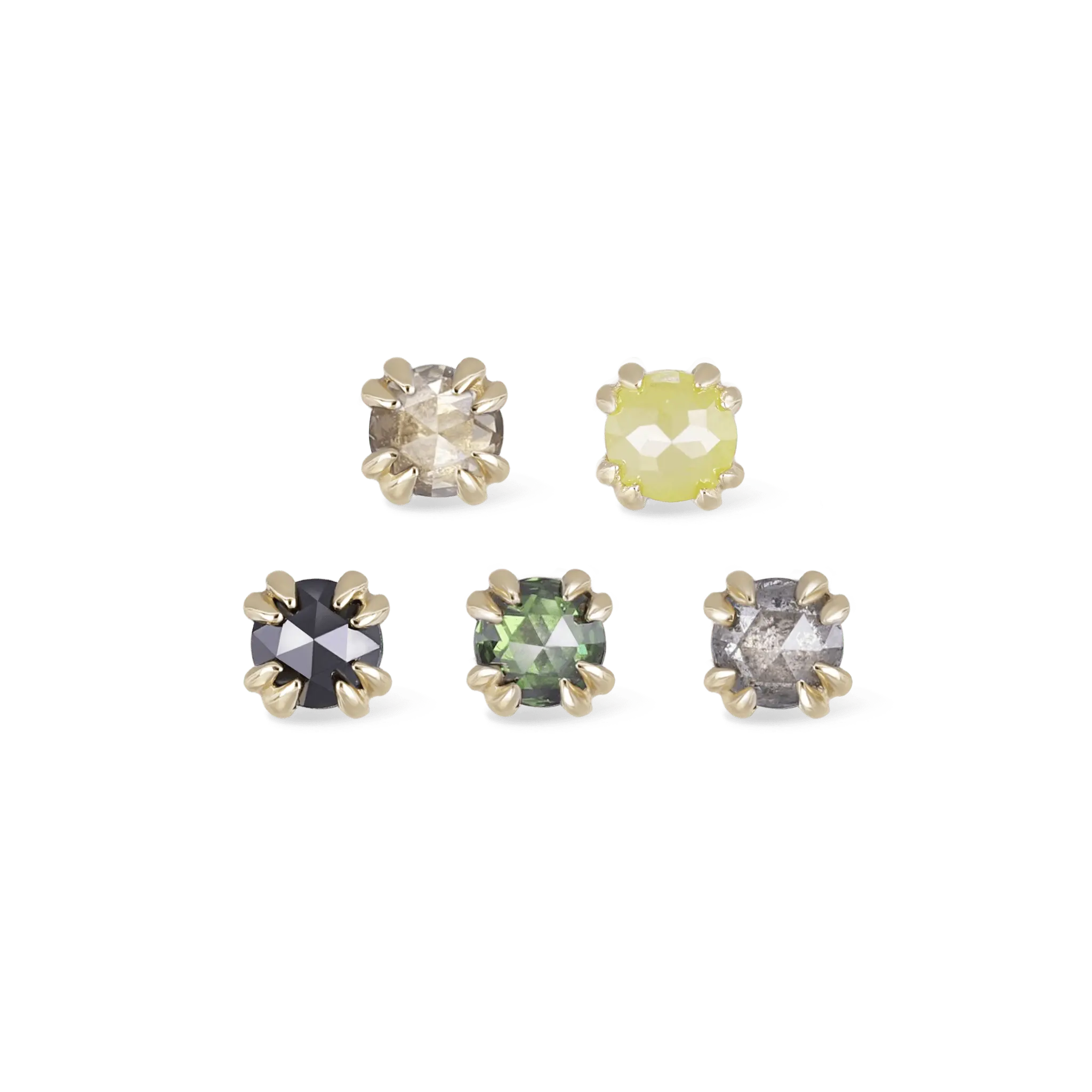 BEATTI Threadless Ends Kai • 2.5mm Rose Cut Diamond Threadless End Kai • 2.5mm Rose Cut Diamond Threadless End