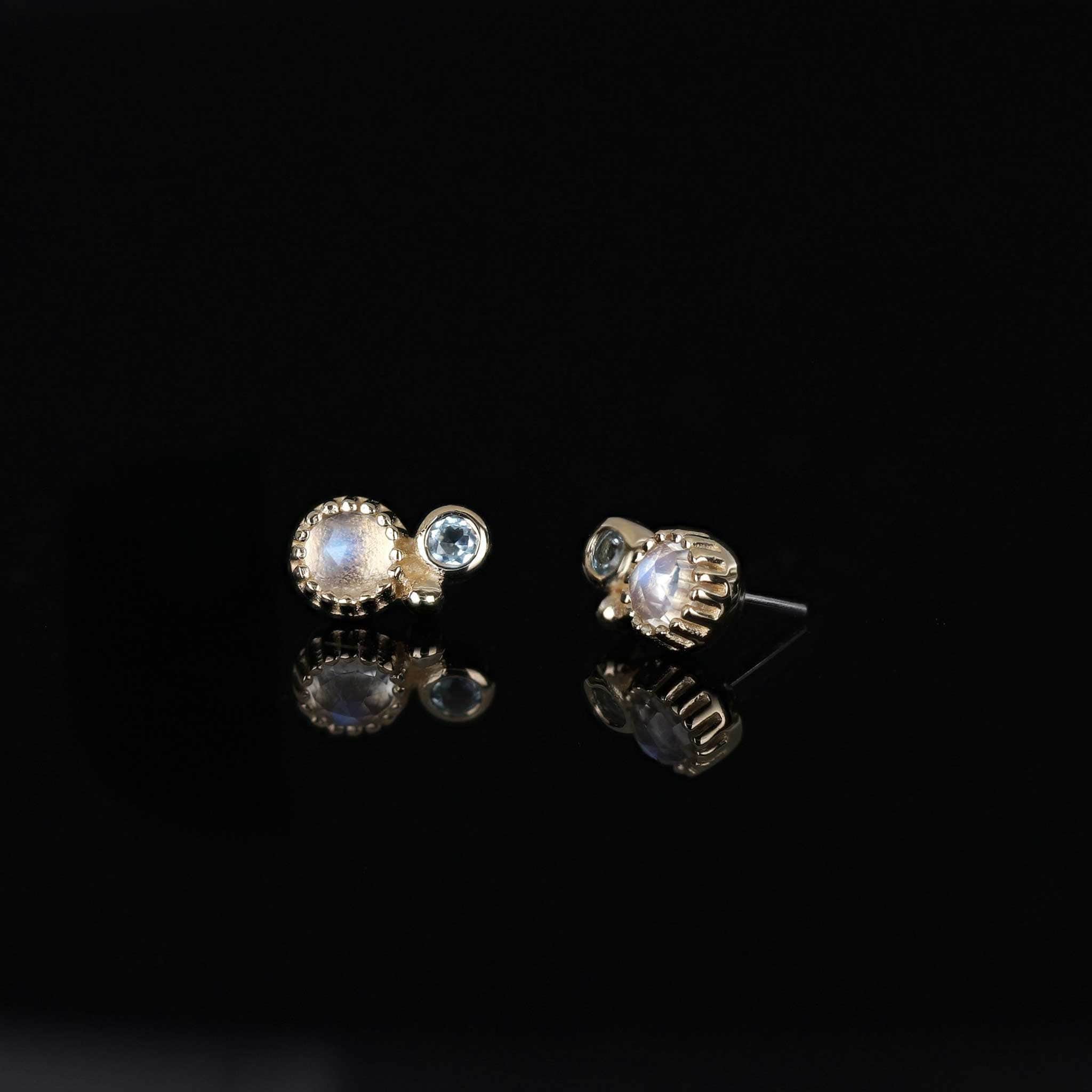 BEATTI Threadless Ends BTPRG076 • 14K Gold Gemstone Threadless End BTPRG076 • 14K Gold Gemstone Threadless End