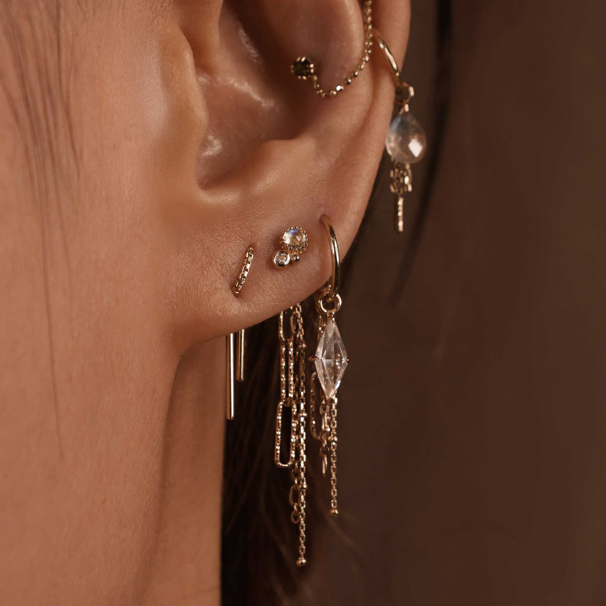 Twinette • 14K Gold Gemstone Threadless End