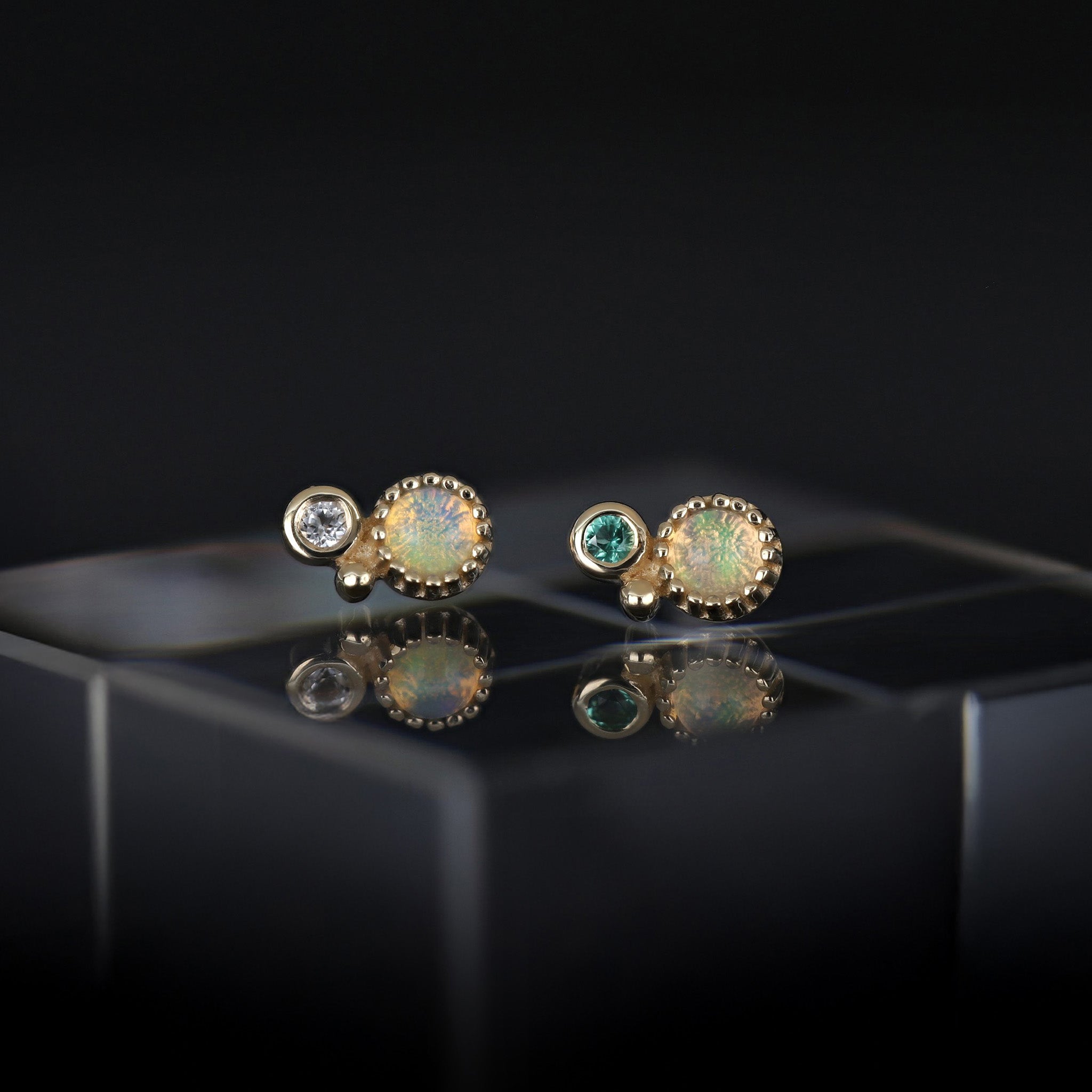 Twinette • 14K Gold Gemstone Threadless End