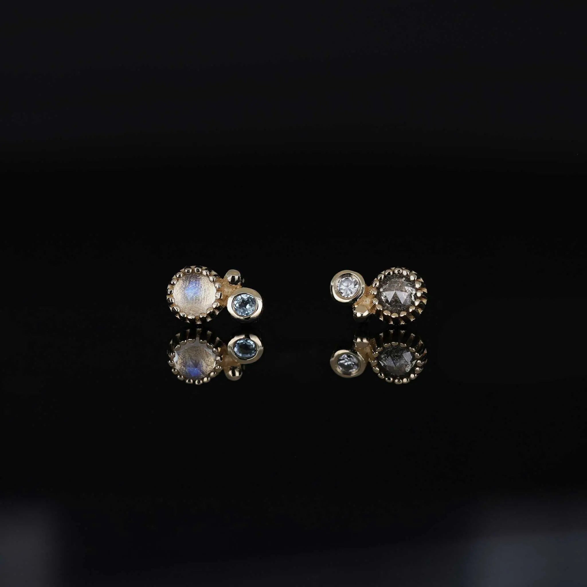 BEATTI Threadless Ends BTPRG076 • 14K Gold Gemstone Threadless End BTPRG076 • 14K Gold Gemstone Threadless End