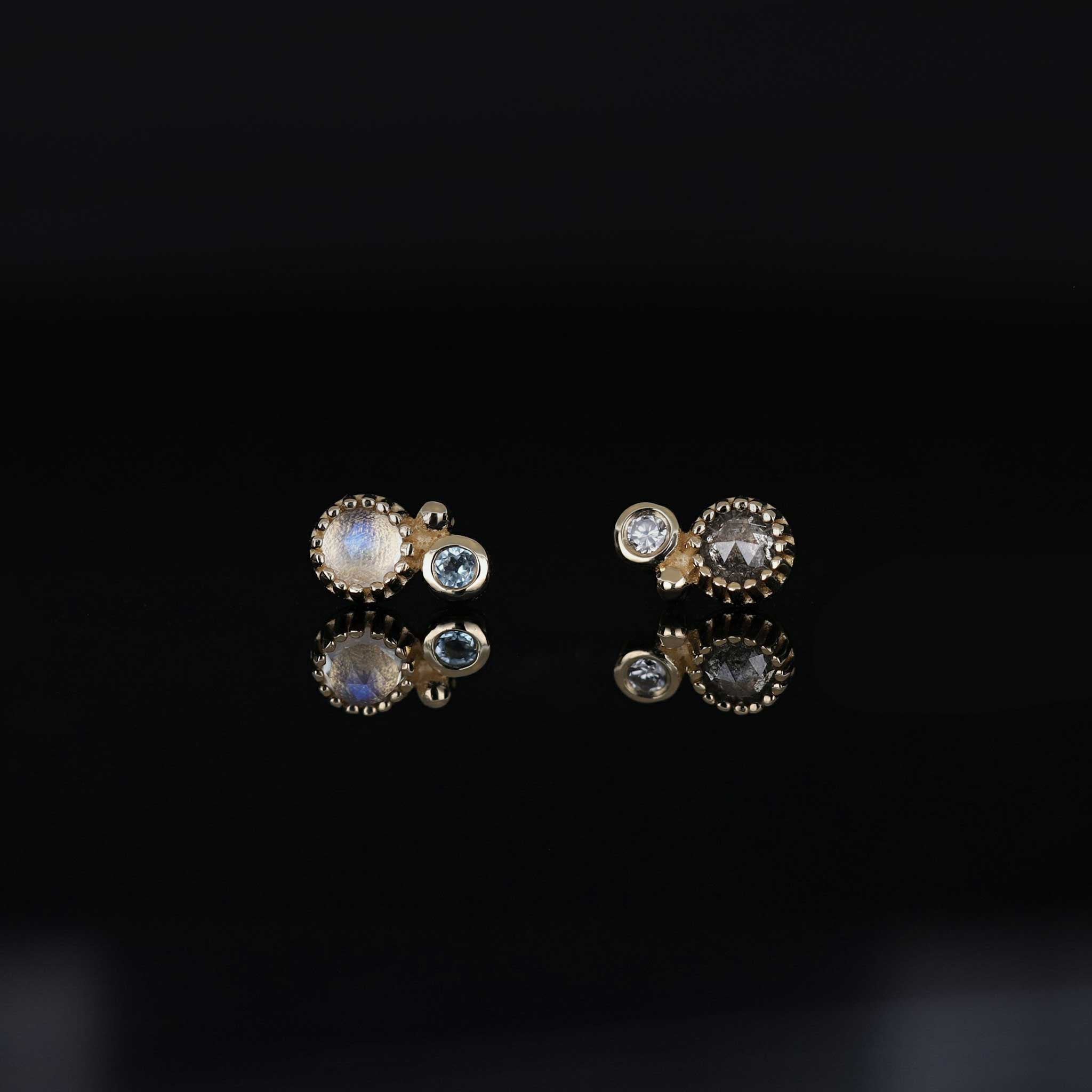 BEATTI Threadless Ends BTPRG076 • 14K Gold Gemstone Threadless End BTPRG076 • 14K Gold Gemstone Threadless End