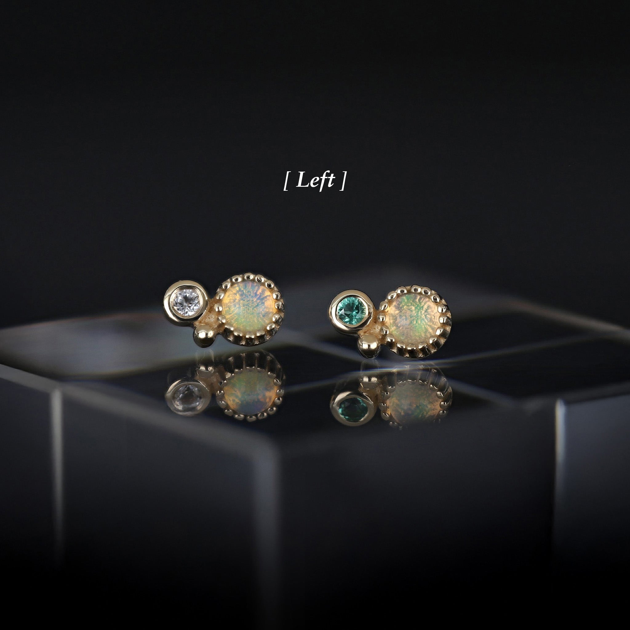 Twinette • 14K Gold Gemstone Threadless End