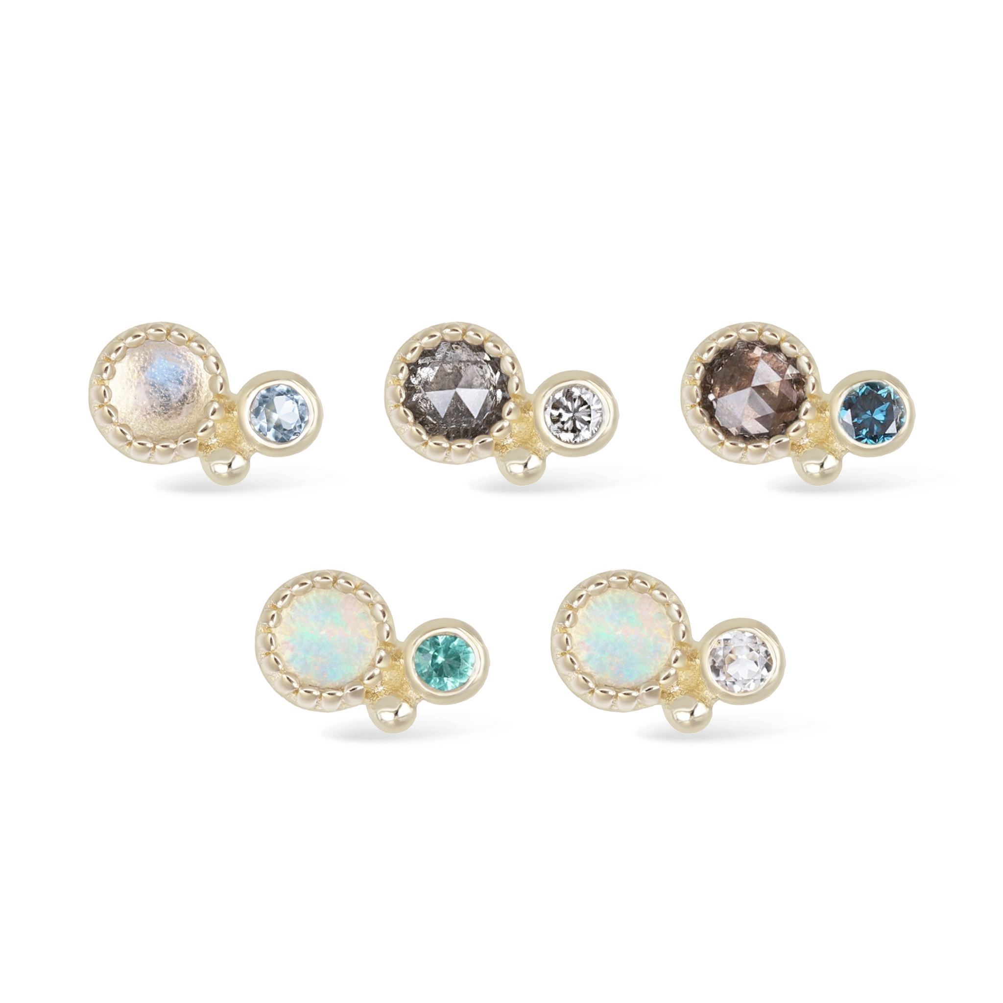 Twinette • 14K Gold Gemstone Threadless End