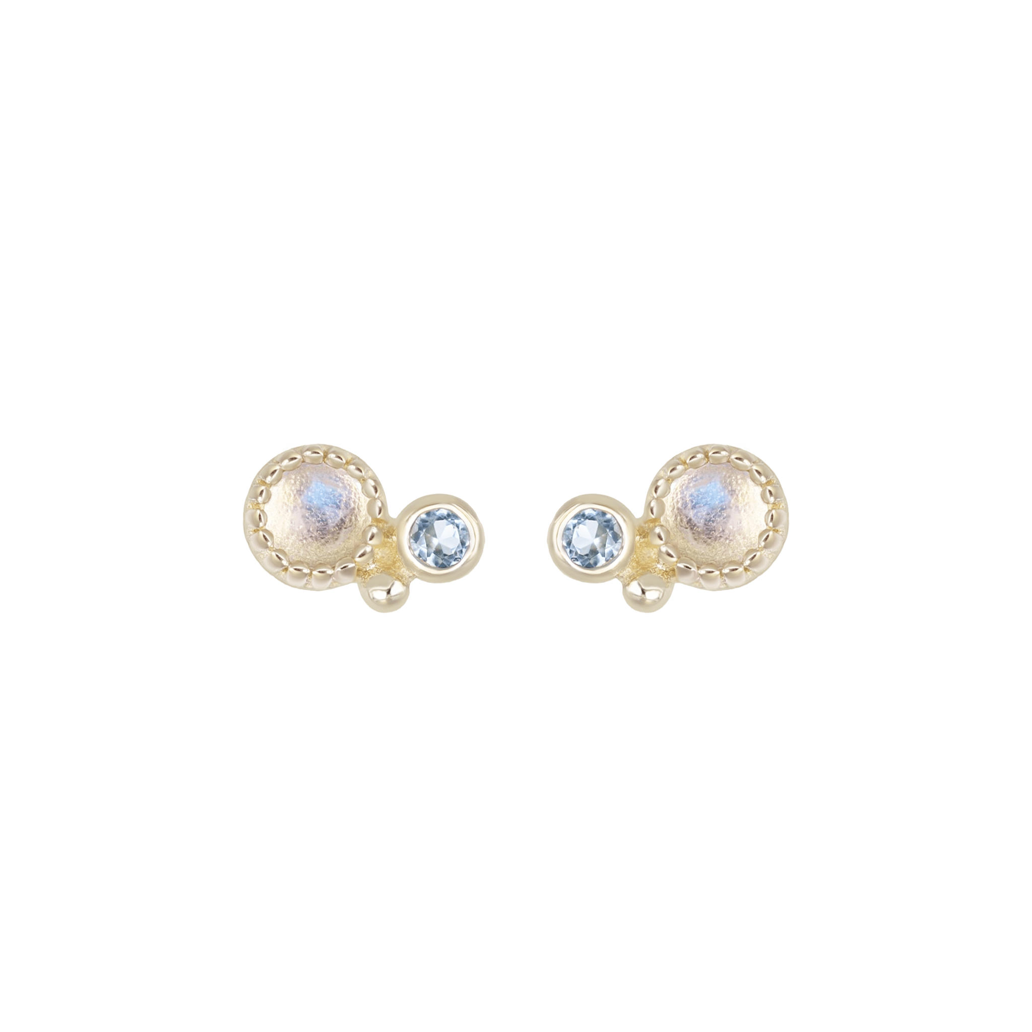 BEATTI Threadless Ends Twinette • 14K Gold Gemstone Threadless End Twinette • 14K Gold Gemstone Threadless End