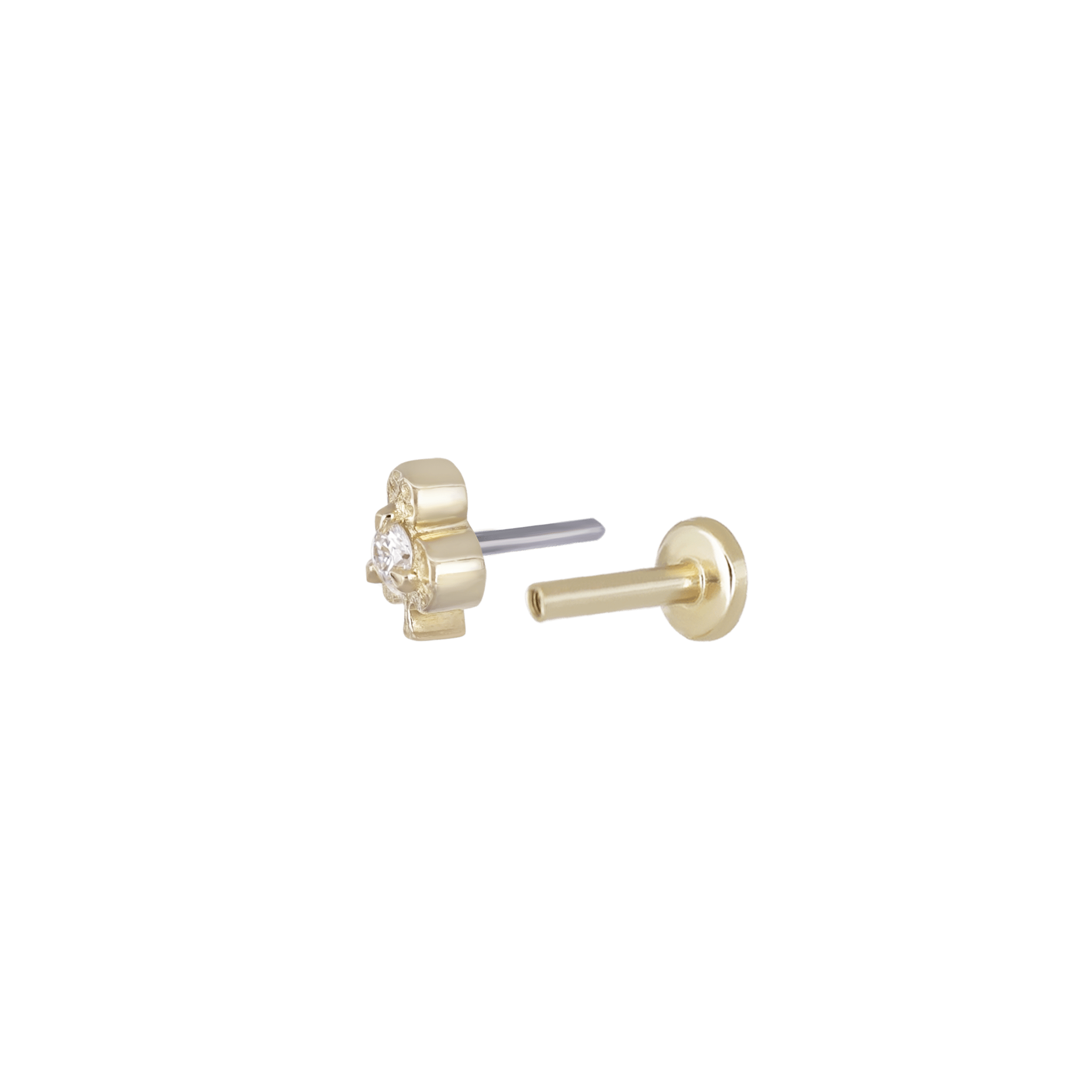 BEATTI Threadless Ends BTPRG100 • 14K Gold Gemstone Threadless End BTPRG100 • 14K Gold Gemstone Threadless End