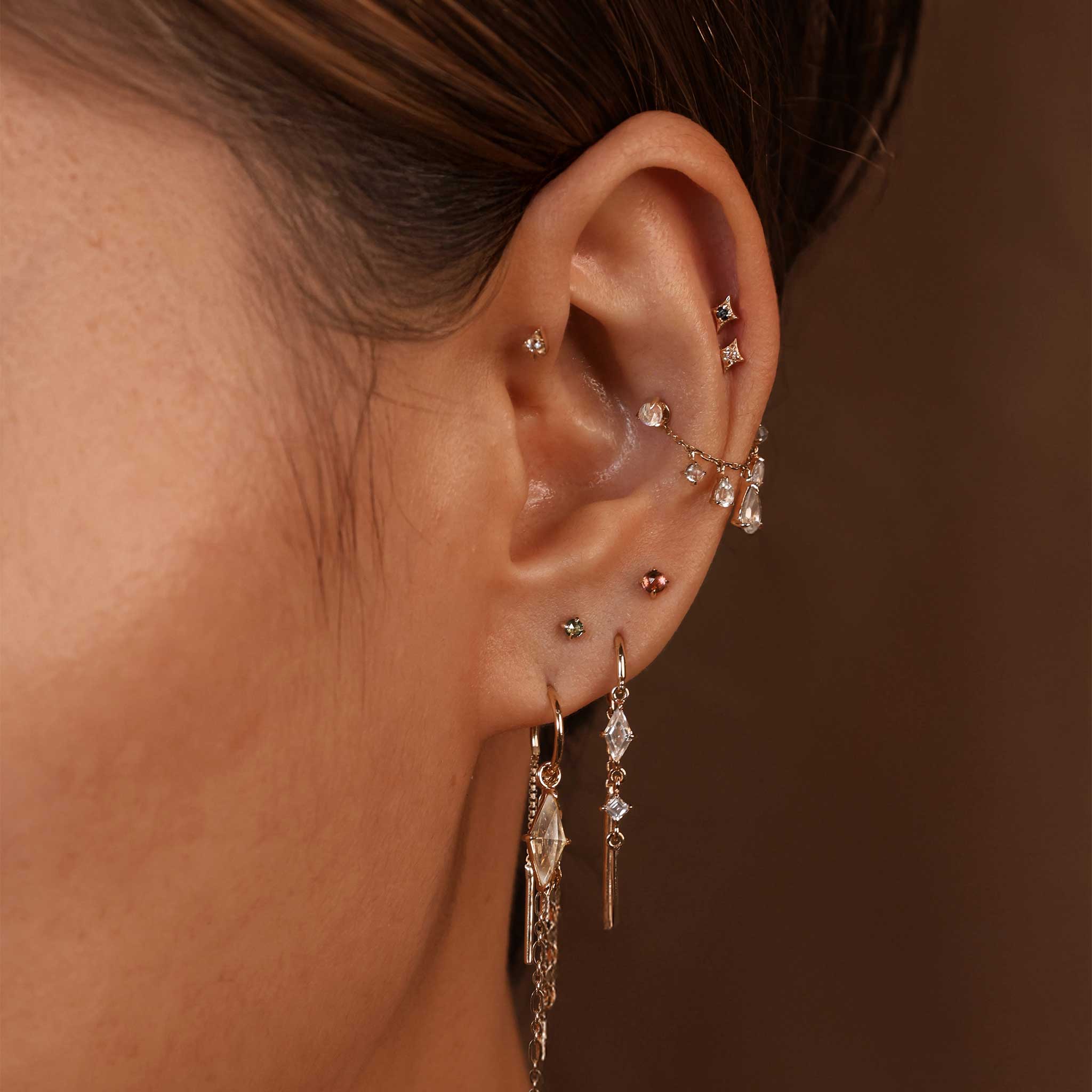 BEATTI Threadless Ends Diamond • Ace of Gems Flatback Stud Diamond • Ace of Gems Flatback Stud