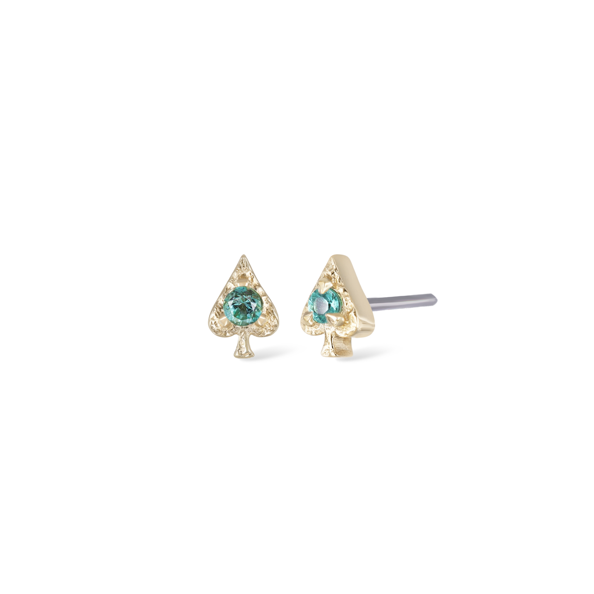 Spade • Ace of Gems Flatback Stud