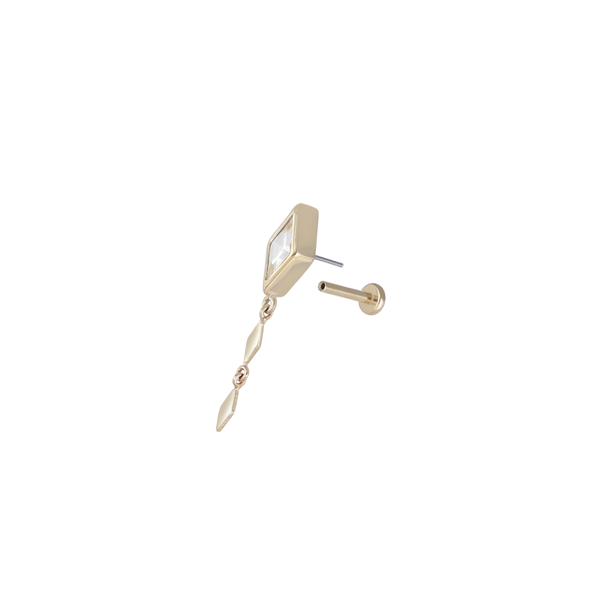 Vesper • Rhombus Drop Flat Back Stud