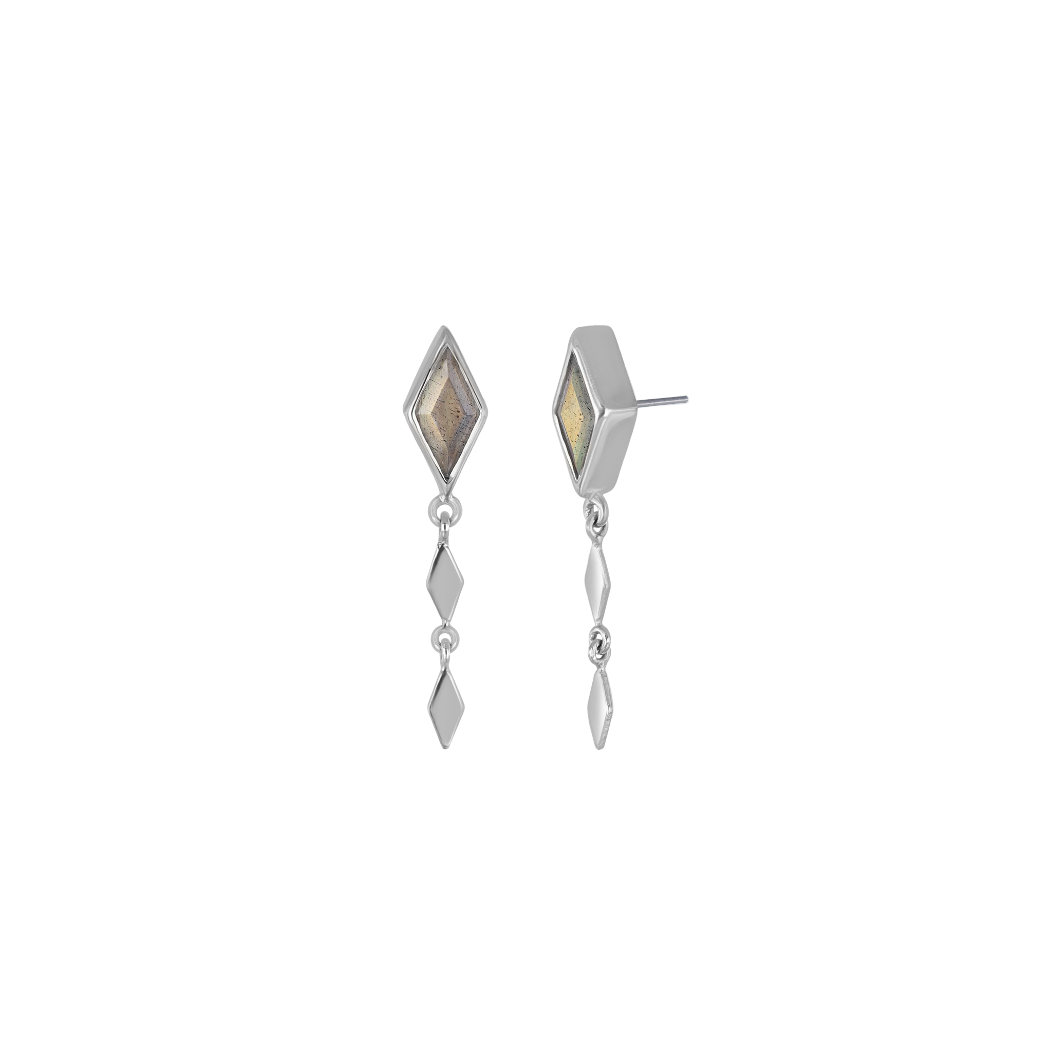 Vesper • Rhombus Drop Flat Back Stud
