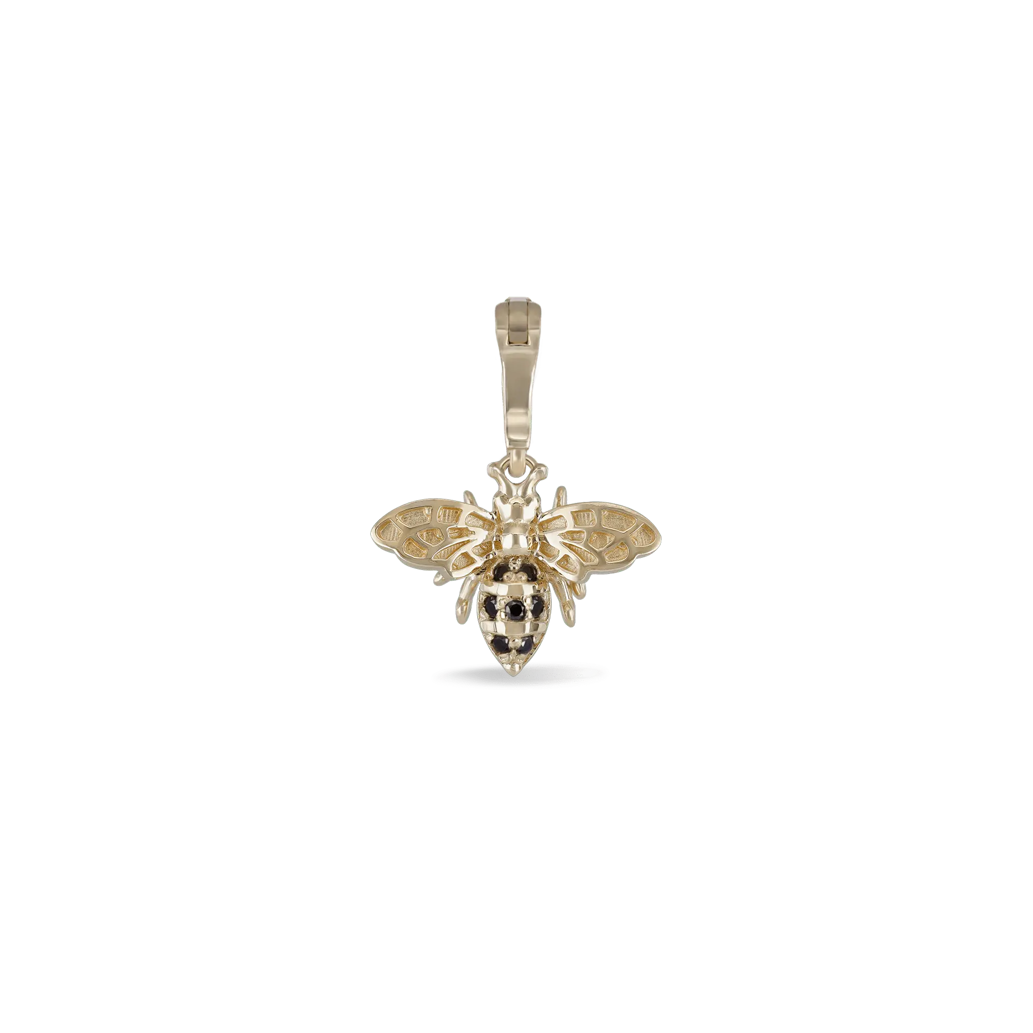 BEATTI Pendants Gold Eternal Black Diamond HoneyBee Pendant III JC150_BLD Eternal Black Diamond HoneyBee Pendant III