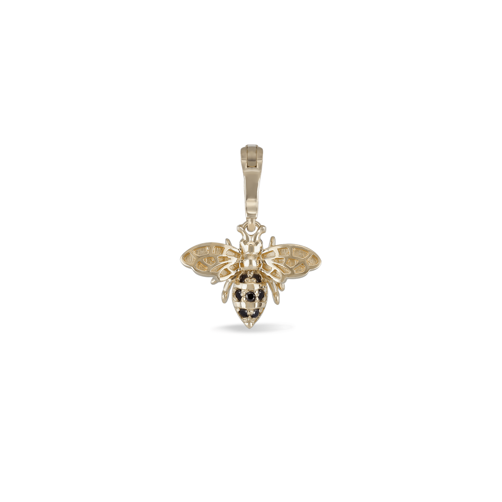 BEATTI Pendants Gold Eternal Black Diamond HoneyBee Pendant III JC150_BLD Eternal Black Diamond HoneyBee Pendant III