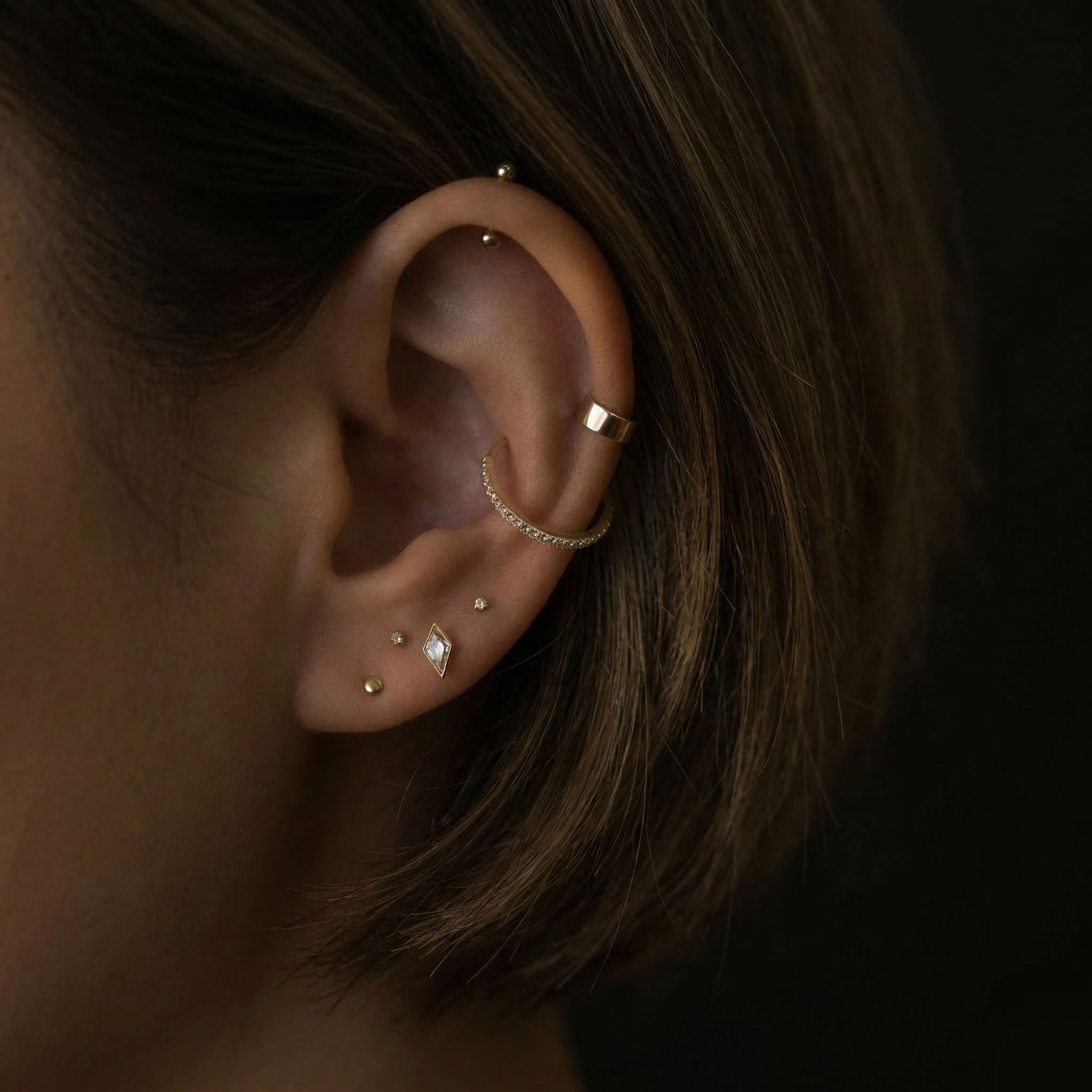 Full Row CZ Pavé Hoop